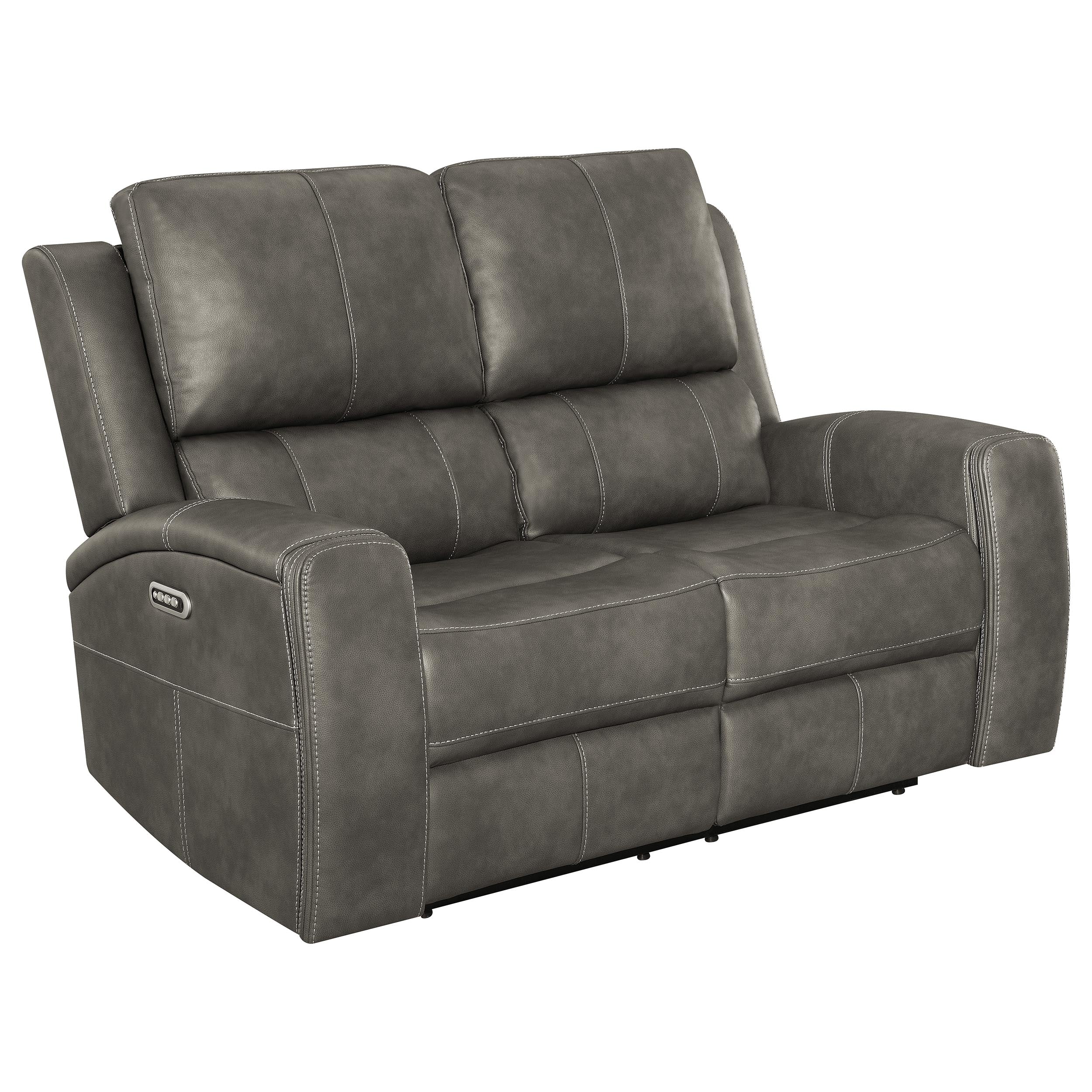 Brickston Triple Power Reclining Sofa Set - Romeo & Juliet Furniture (Warren,MI)