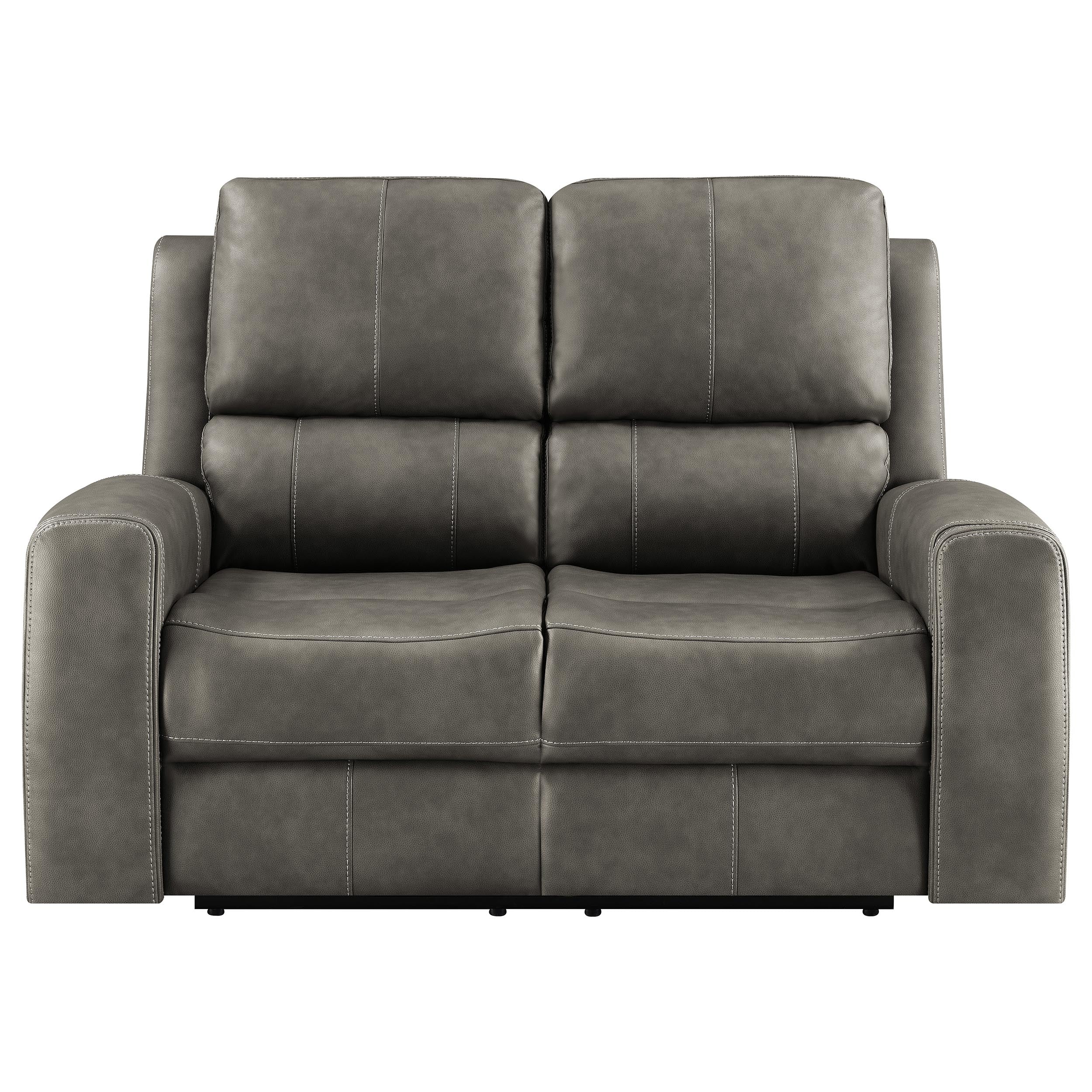 Brickston Triple Power Reclining Loveseat - Romeo & Juliet Furniture (Warren,MI)