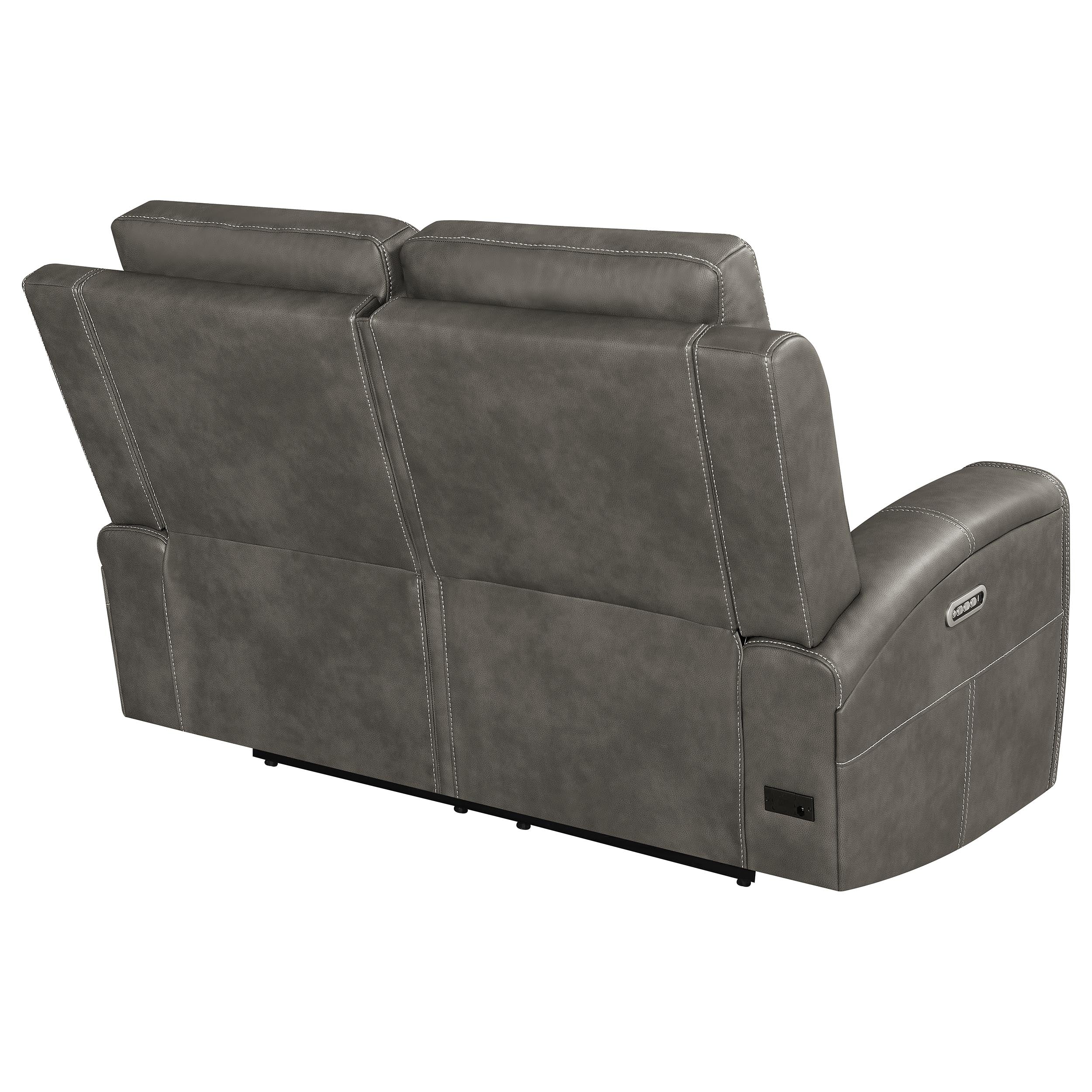 Brickston Triple Power Reclining Loveseat - Romeo & Juliet Furniture (Warren,MI)
