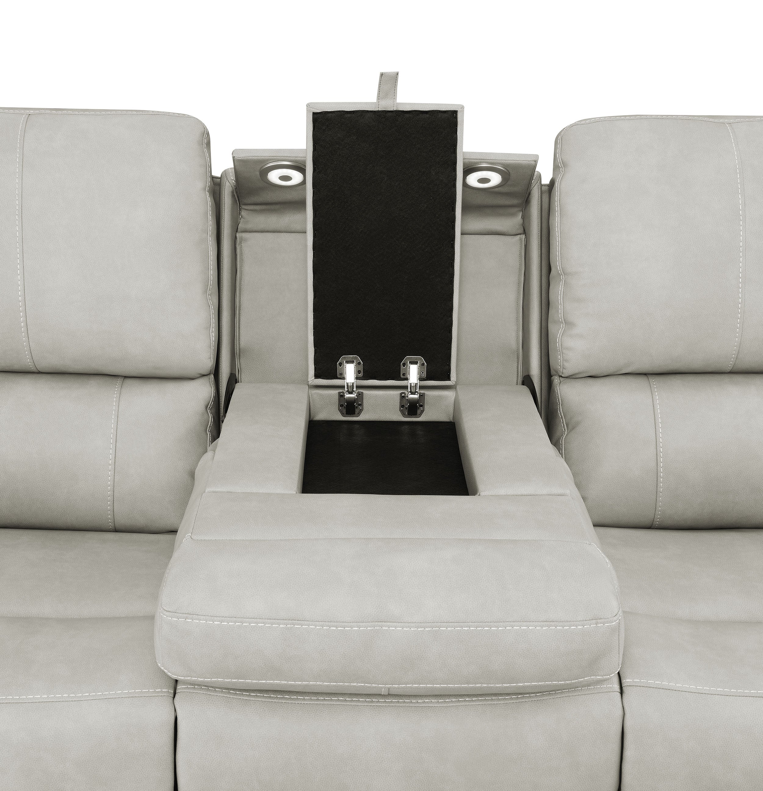 Brickston Triple Power Reclining Sofa Set - Romeo & Juliet Furniture (Warren,MI)