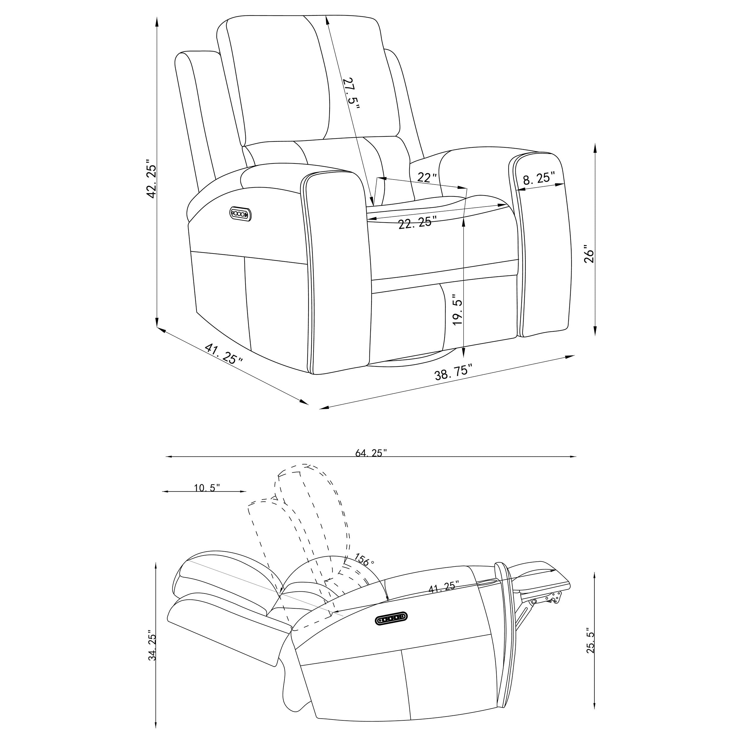 Brickston Triple Power Reclining Sofa Set - Romeo & Juliet Furniture (Warren,MI)