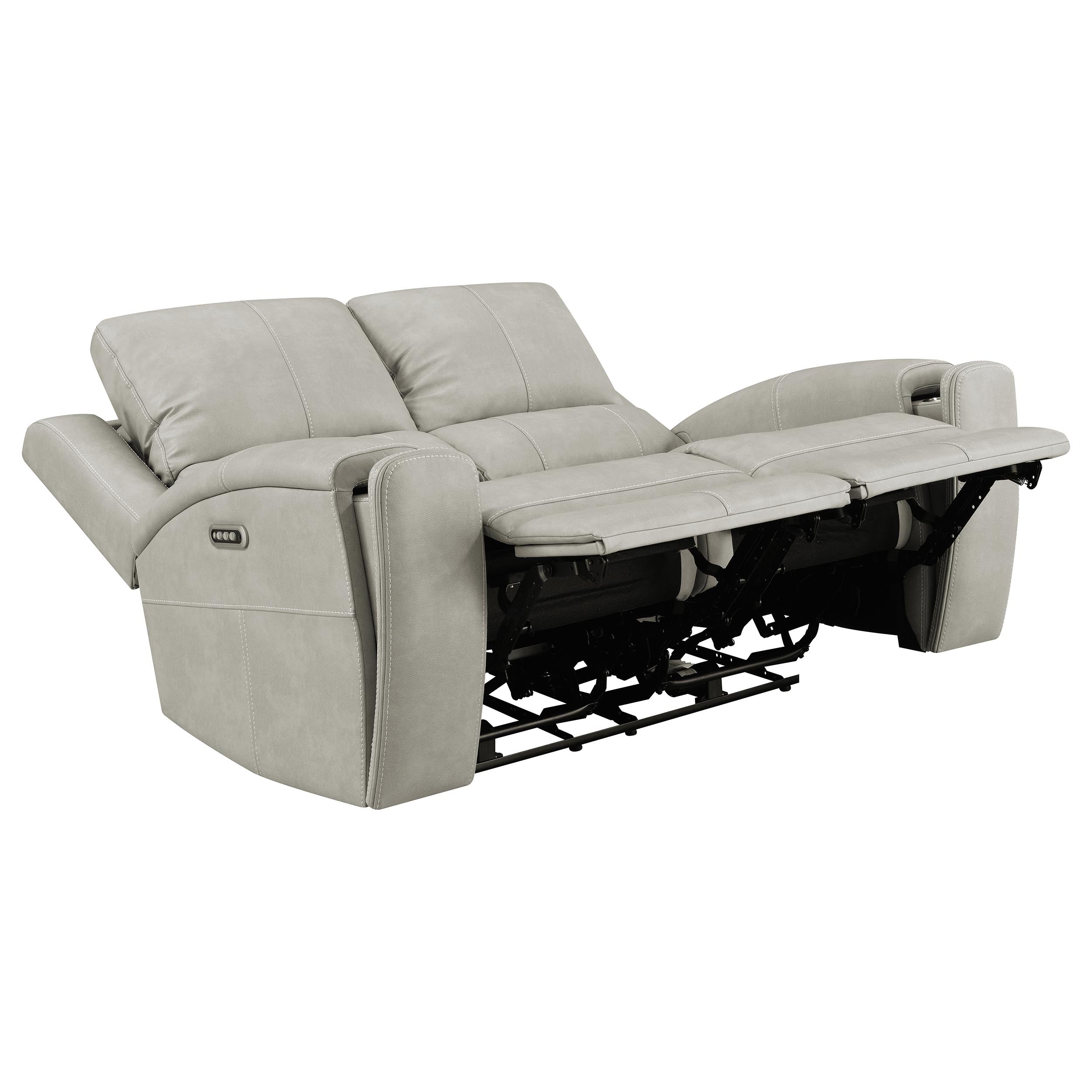 Brickston Triple Power Reclining Loveseat - Romeo & Juliet Furniture (Warren,MI)
