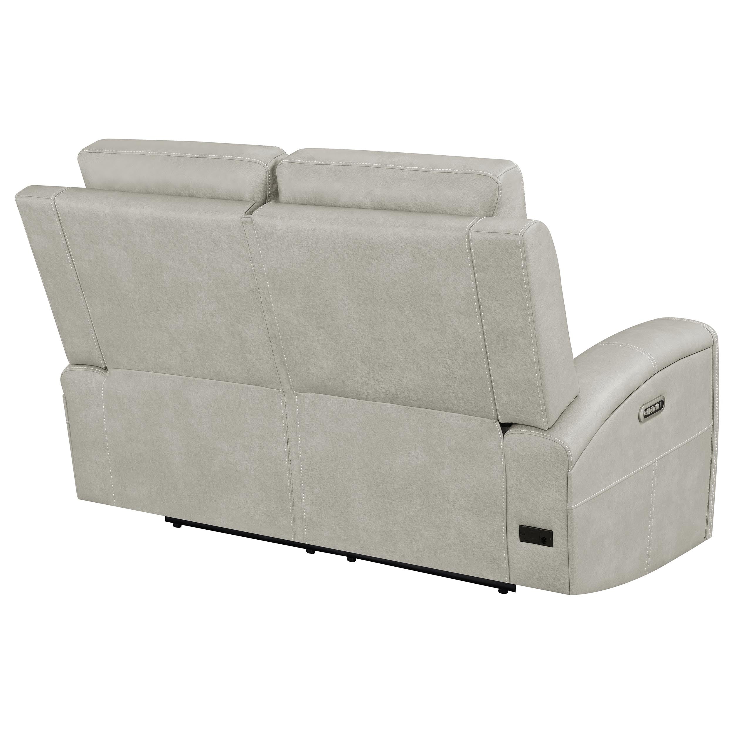 Brickston Triple Power Reclining Loveseat - Romeo & Juliet Furniture (Warren,MI)