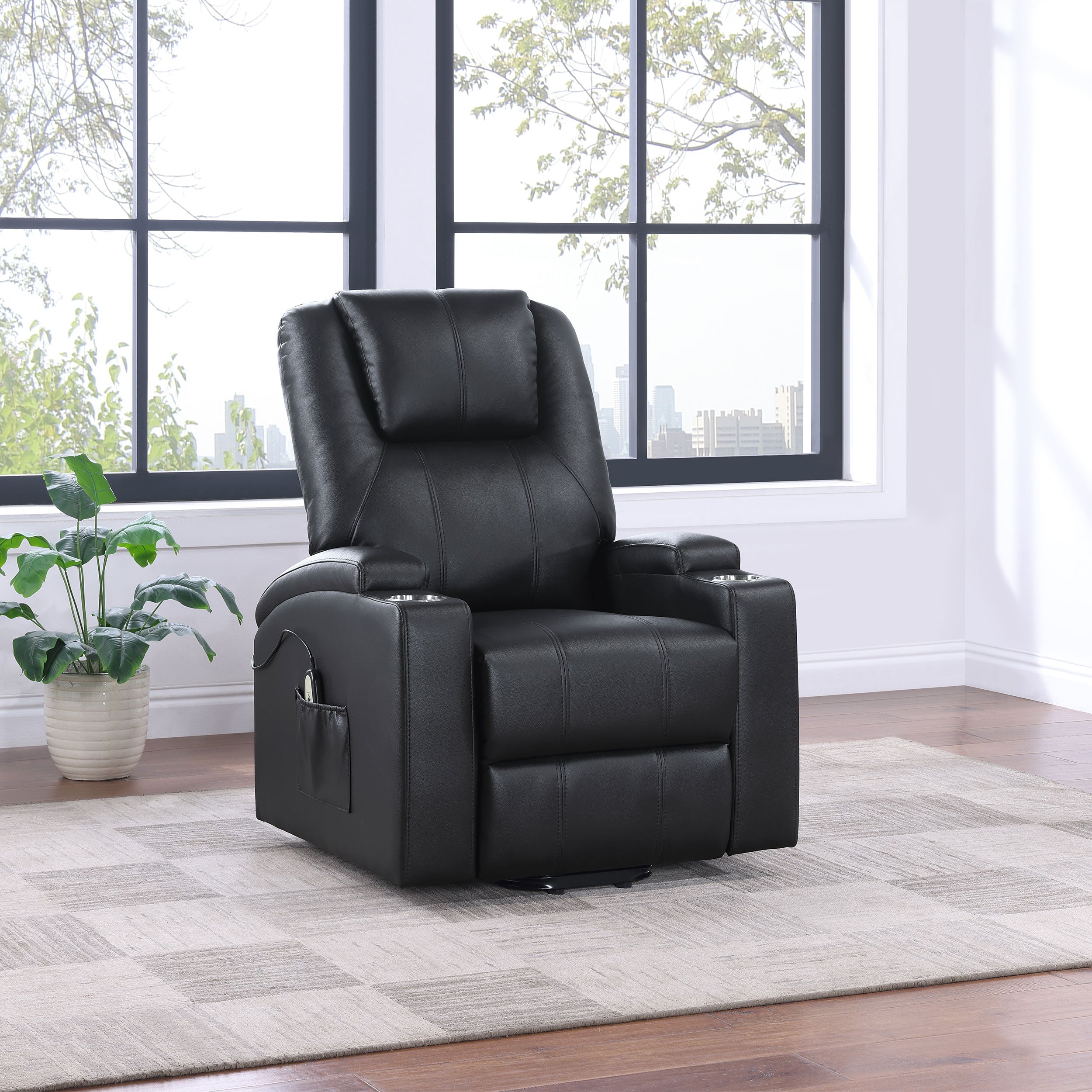 Armstrong Power Lift Massage Recliner - Romeo & Juliet Furniture (Warren,MI)