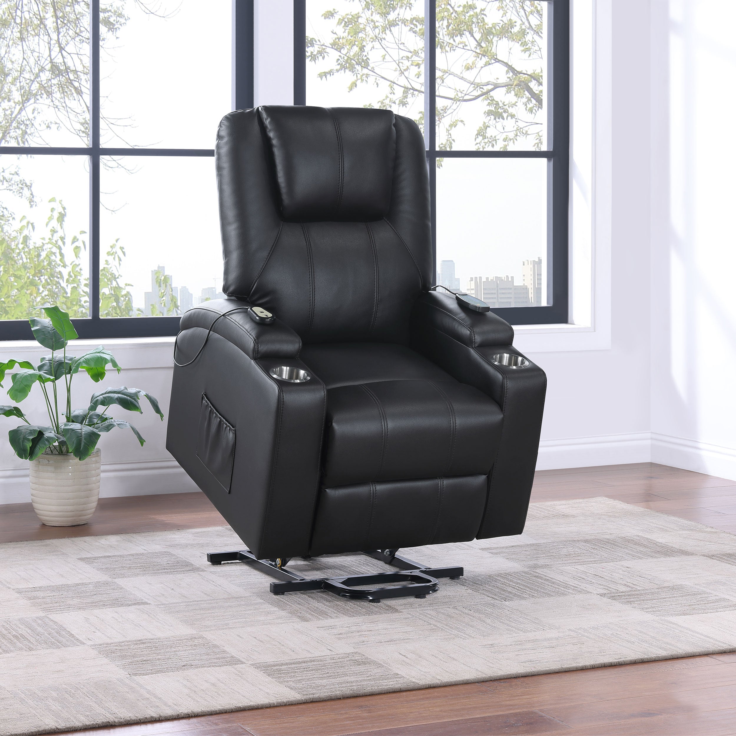 Armstrong Power Lift Massage Recliner - Romeo & Juliet Furniture (Warren,MI)