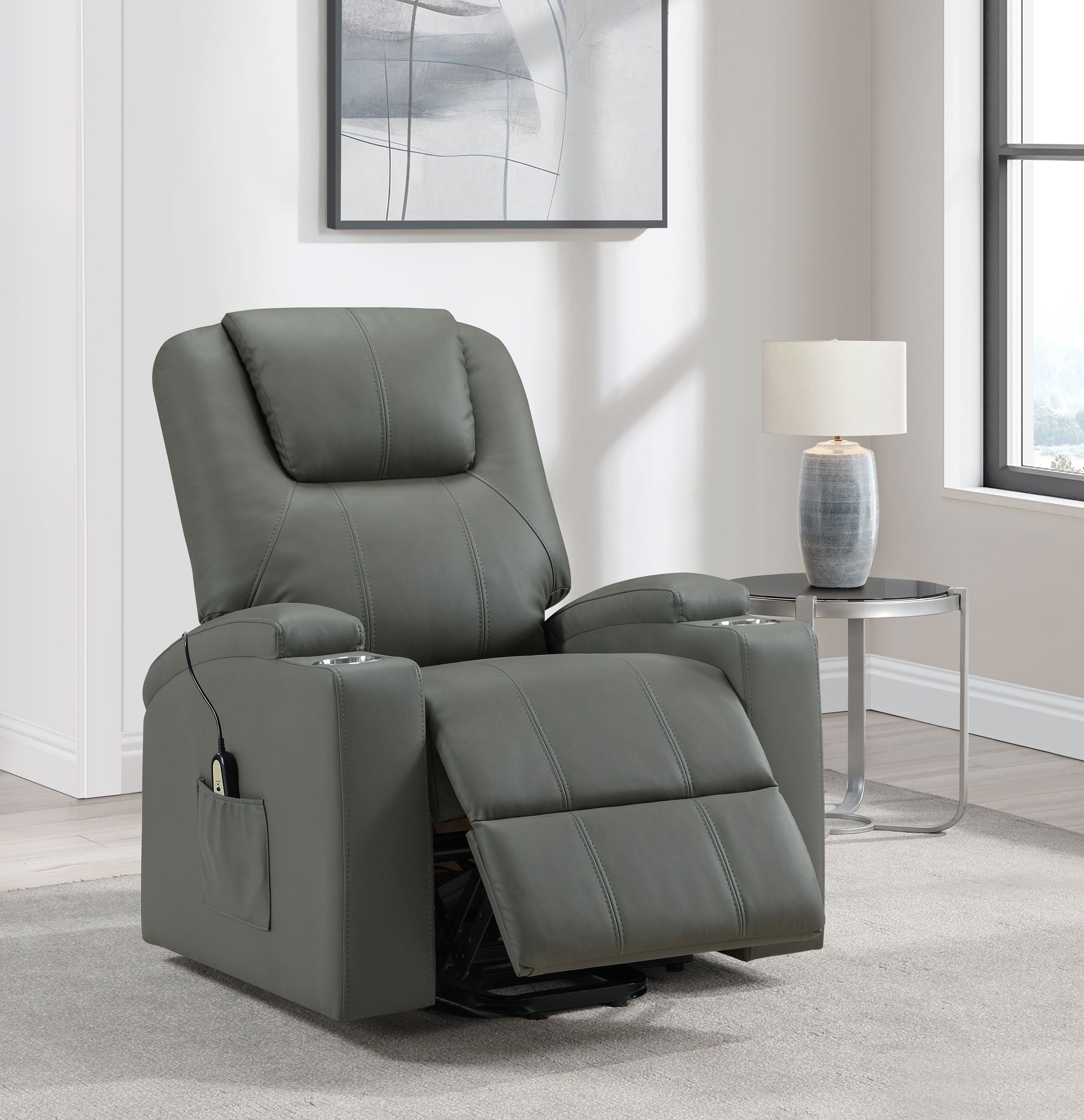 Armstrong Power Lift Massage Recliner - Romeo & Juliet Furniture (Warren,MI)