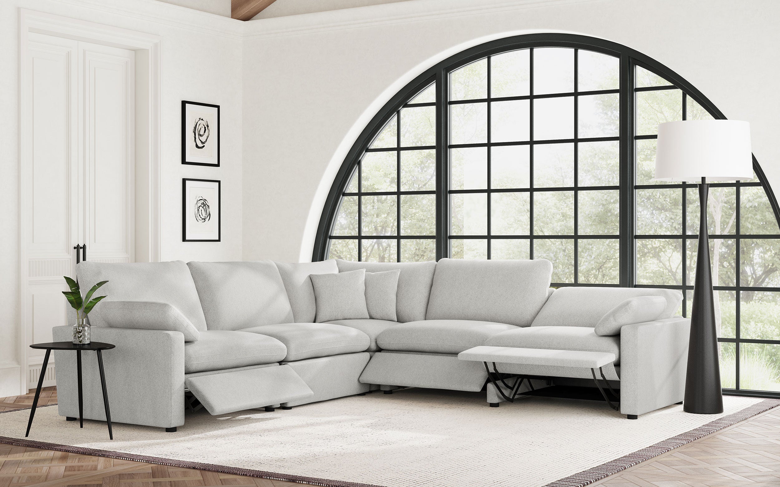 Collins Modular Power Reclining Sectional Sofa - Romeo & Juliet Furniture (Warren,MI)