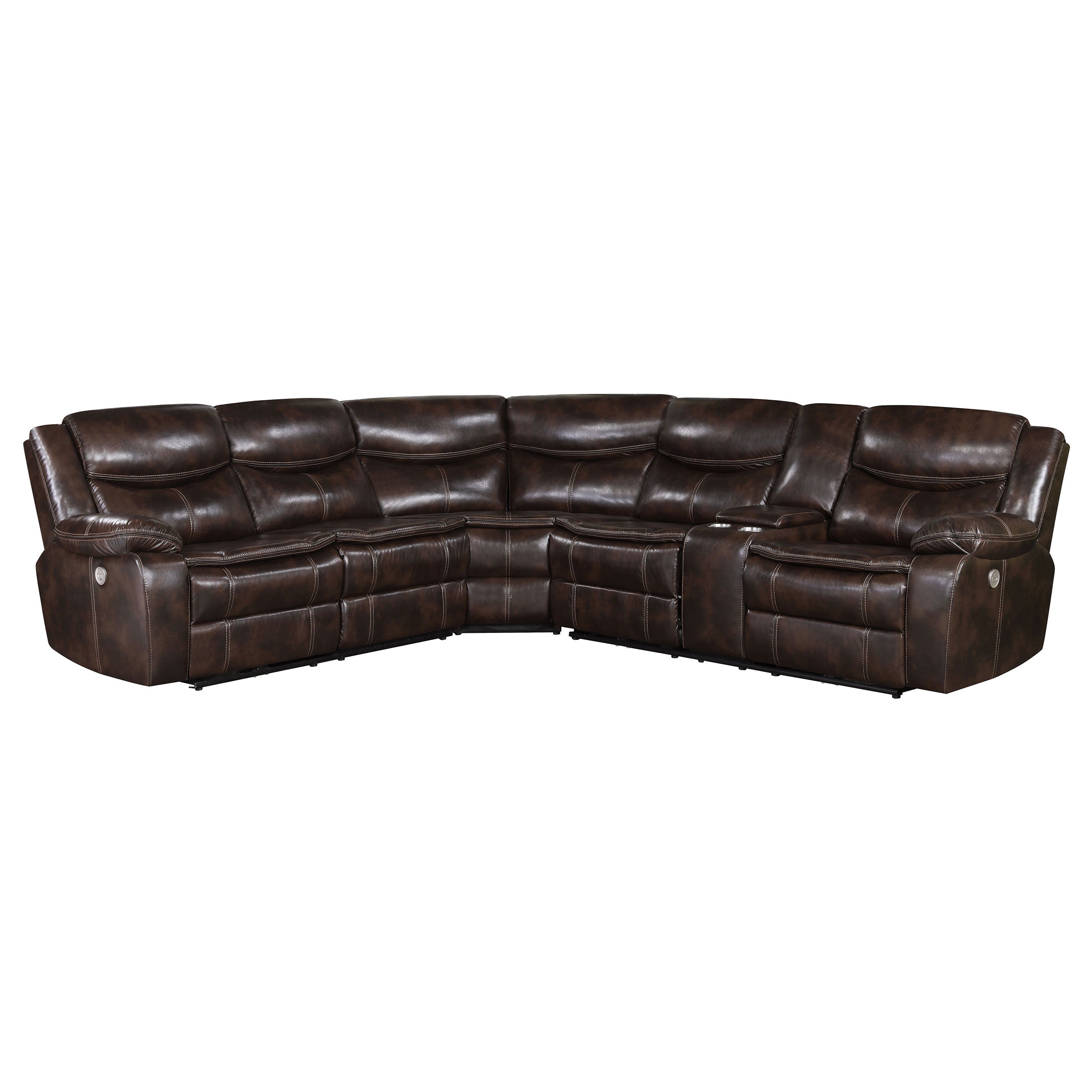 Sycamore Power Reclining Sectional Sofa - Romeo & Juliet Furniture (Warren,MI)