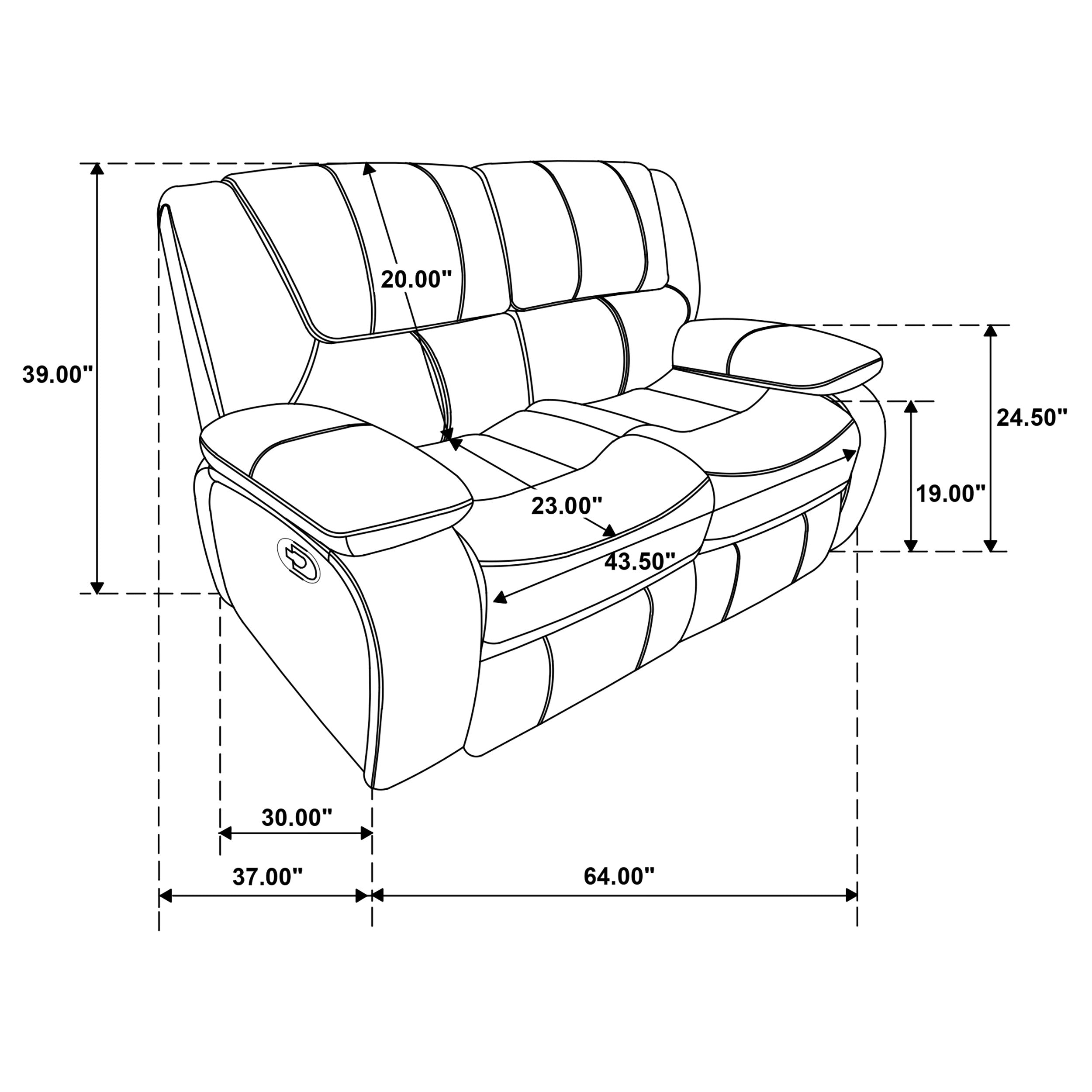 Camila Reclining Loveseat - Romeo & Juliet Furniture (Warren,MI)