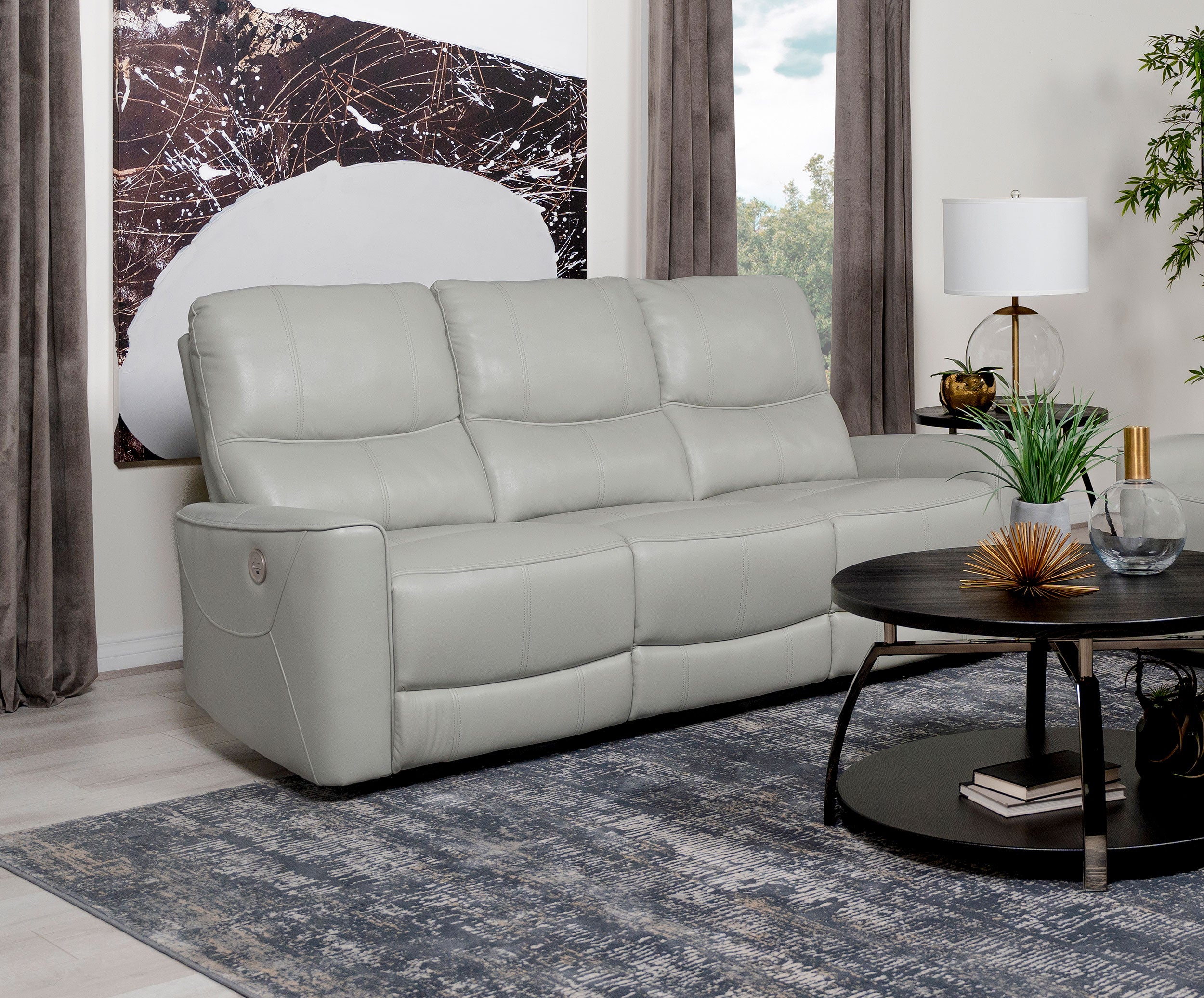 Greenfield Power Reclining Sofa - Romeo & Juliet Furniture (Warren,MI)