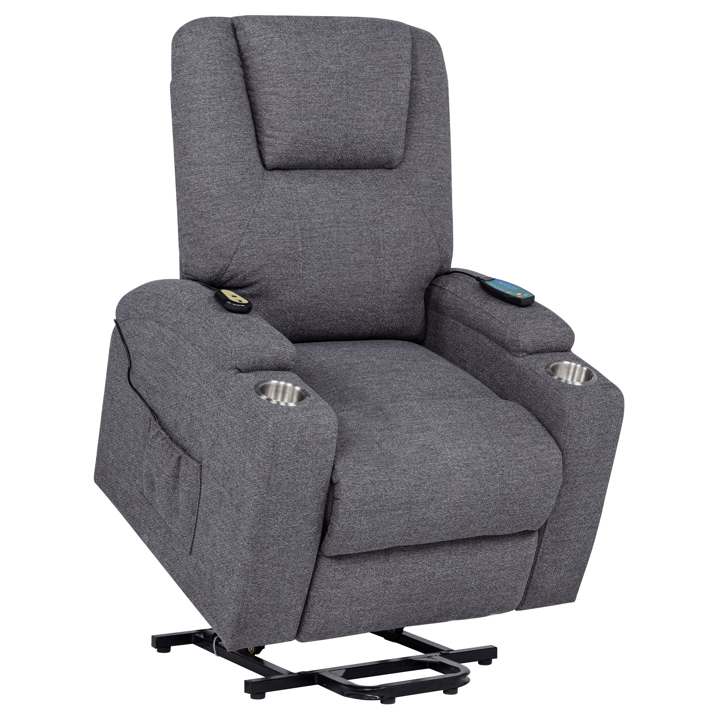 Louie Power Lift Massage Recliner - Romeo & Juliet Furniture (Warren,MI)