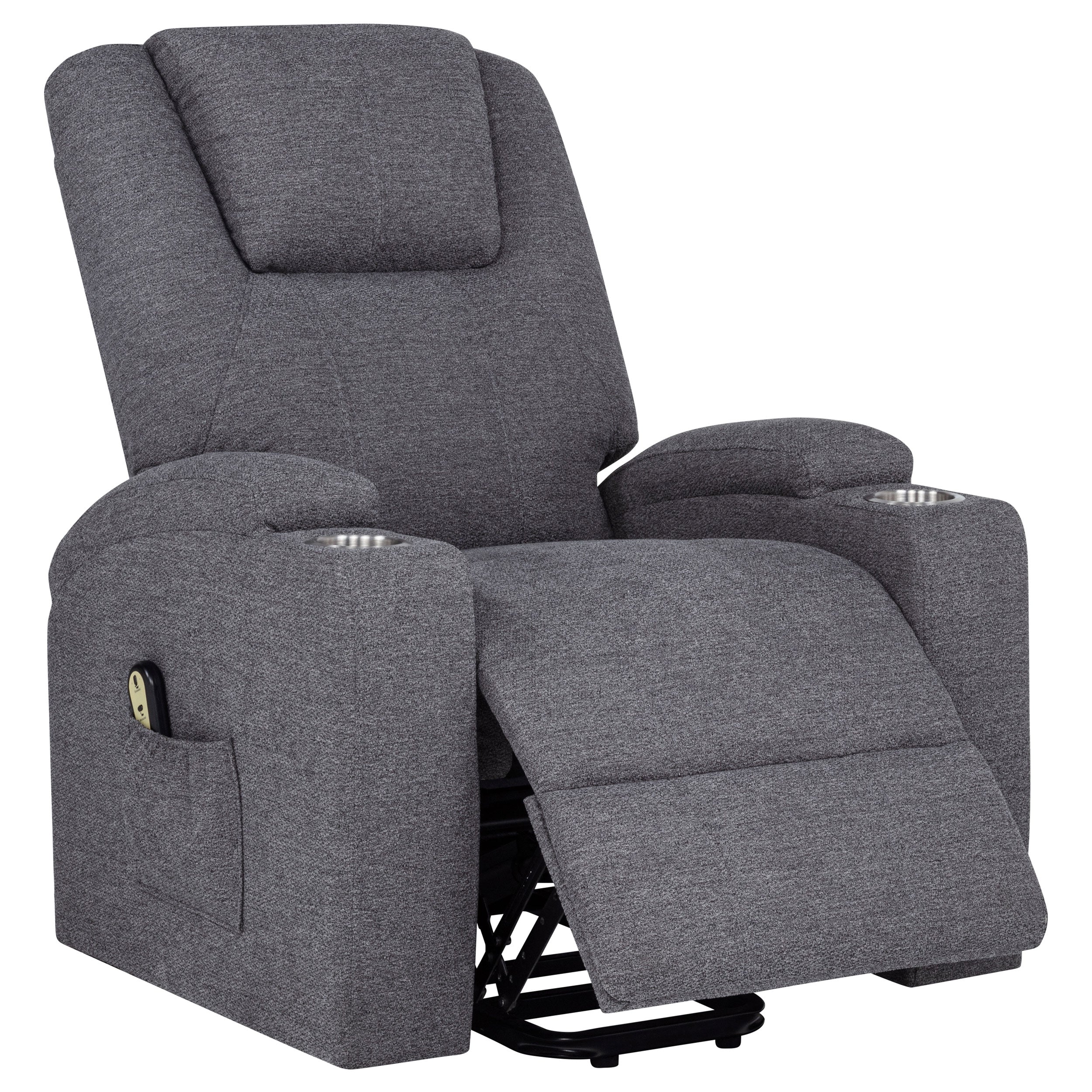 Louie Power Lift Massage Recliner - Romeo & Juliet Furniture (Warren,MI)