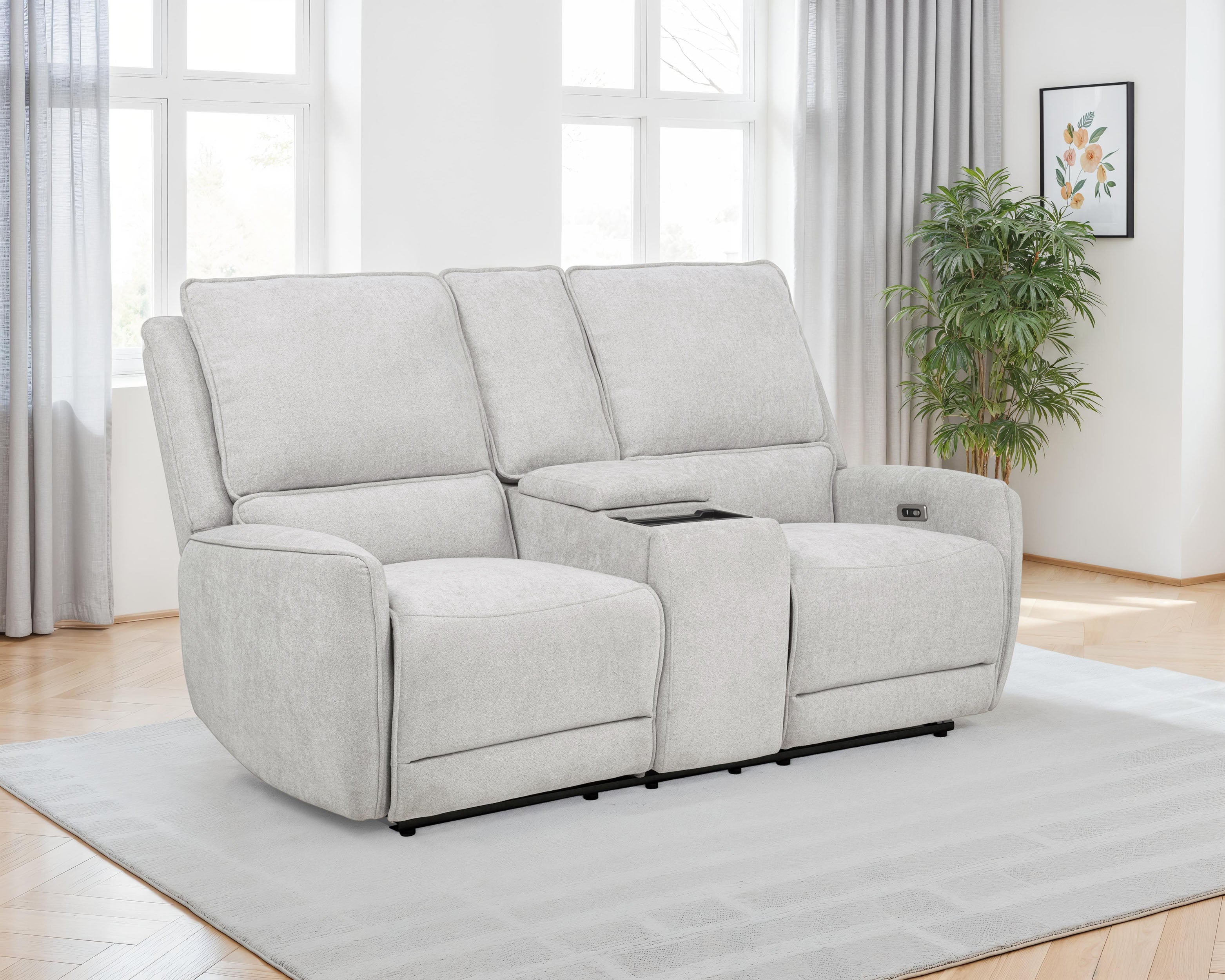 Sylmar Power Reclining Loveseat - Romeo & Juliet Furniture (Warren,MI)