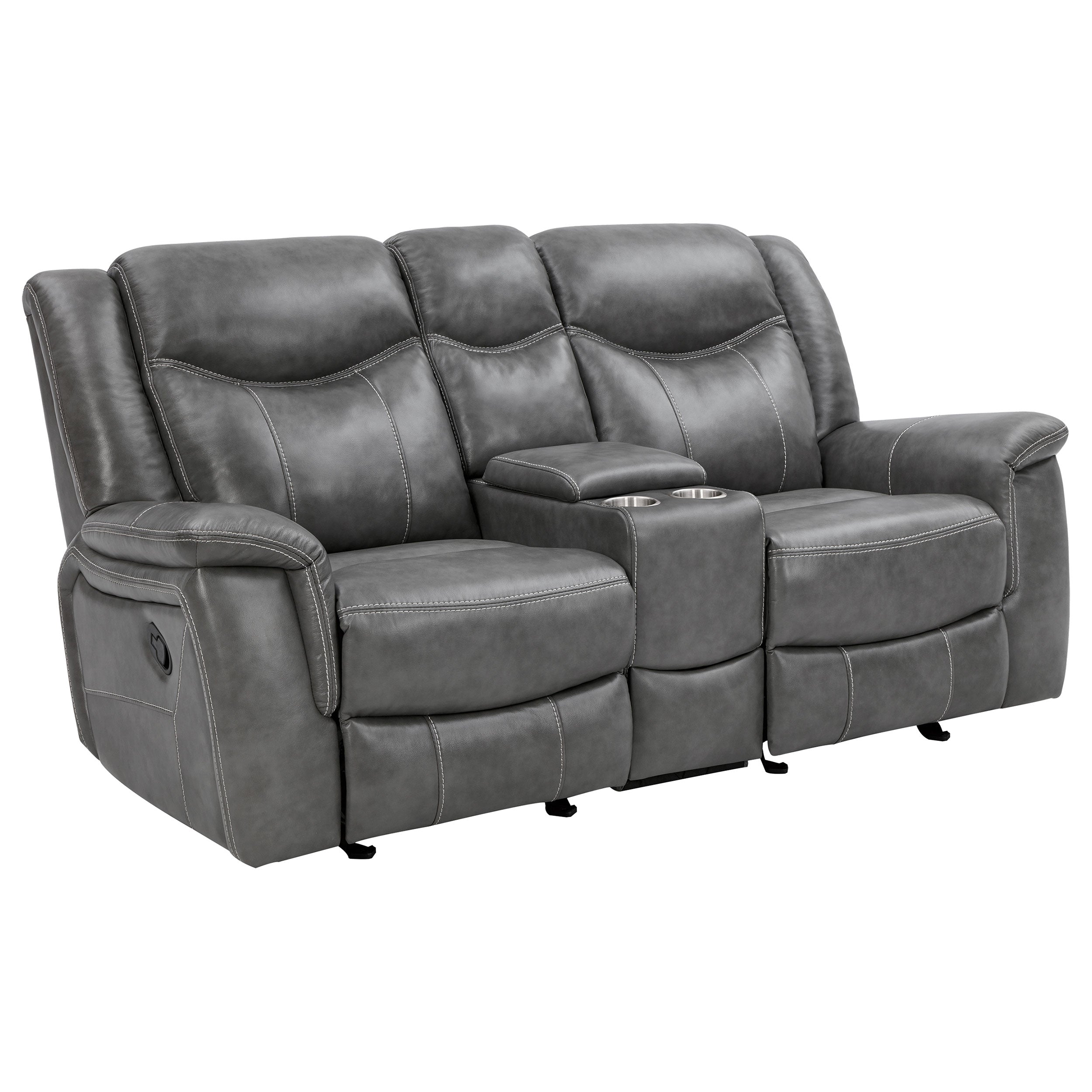 Conrad Reclining Glider Loveseat - Romeo & Juliet Furniture (Warren,MI)