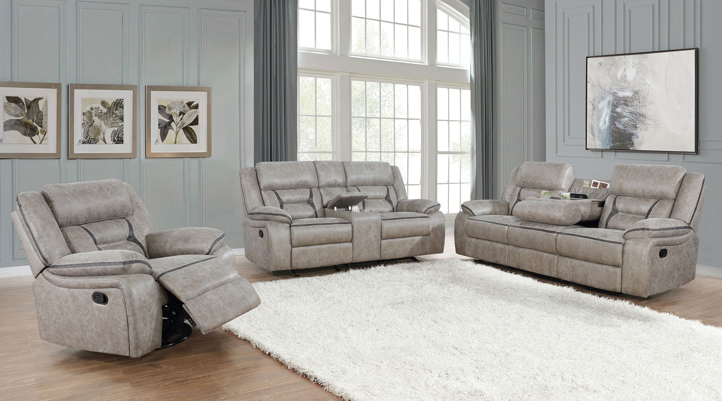 Greer Reclining Sofa - Romeo & Juliet Furniture (Warren,MI)