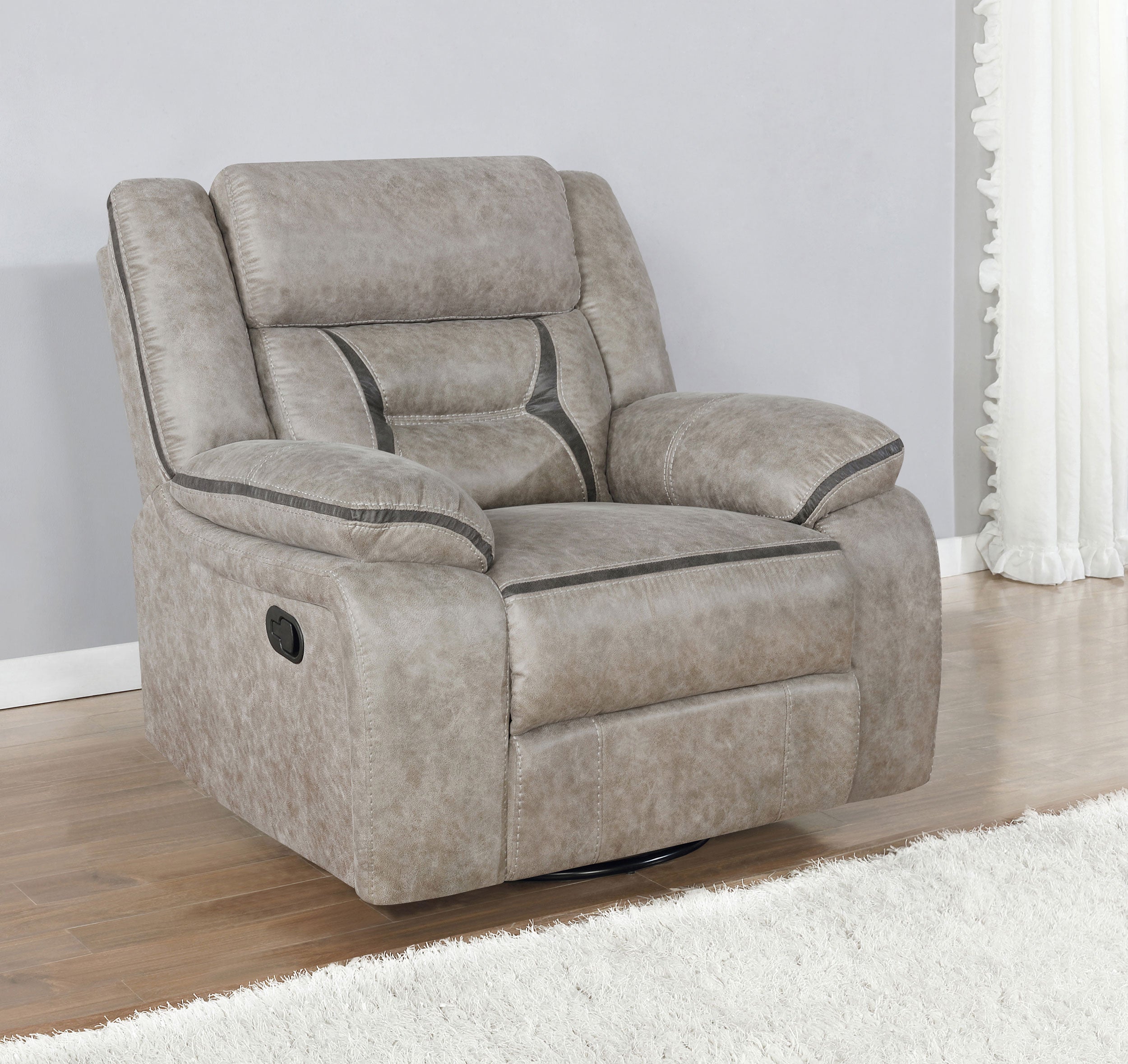Greer Swivel Glider Recliner - Romeo & Juliet Furniture (Warren,MI)