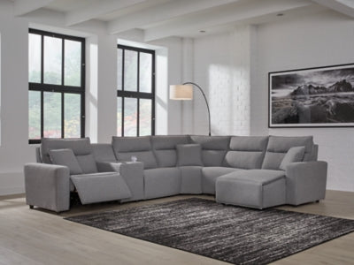 Modmax Power Reclining Sectional with Chaise - Romeo & Juliet Furniture (Warren,MI)