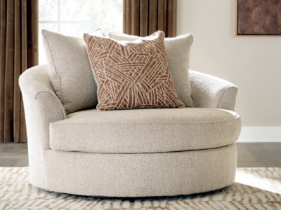 Steelwater Retreat Oversized Swivel Accent Chair - Romeo & Juliet Furniture (Warren,MI)