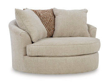 Steelwater Retreat Oversized Swivel Accent Chair - Romeo & Juliet Furniture (Warren,MI)