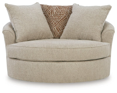 Steelwater Retreat Oversized Swivel Accent Chair - Romeo & Juliet Furniture (Warren,MI)