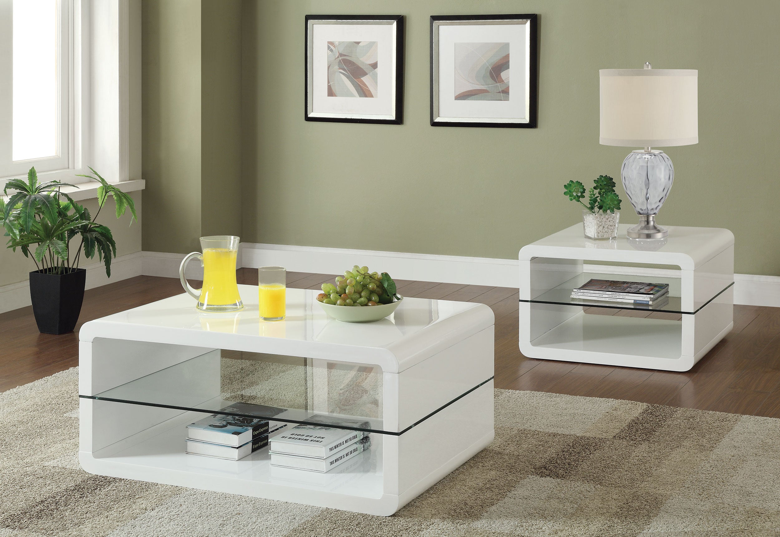 Elana Coffee Table Set - Romeo & Juliet Furniture (Warren,MI)