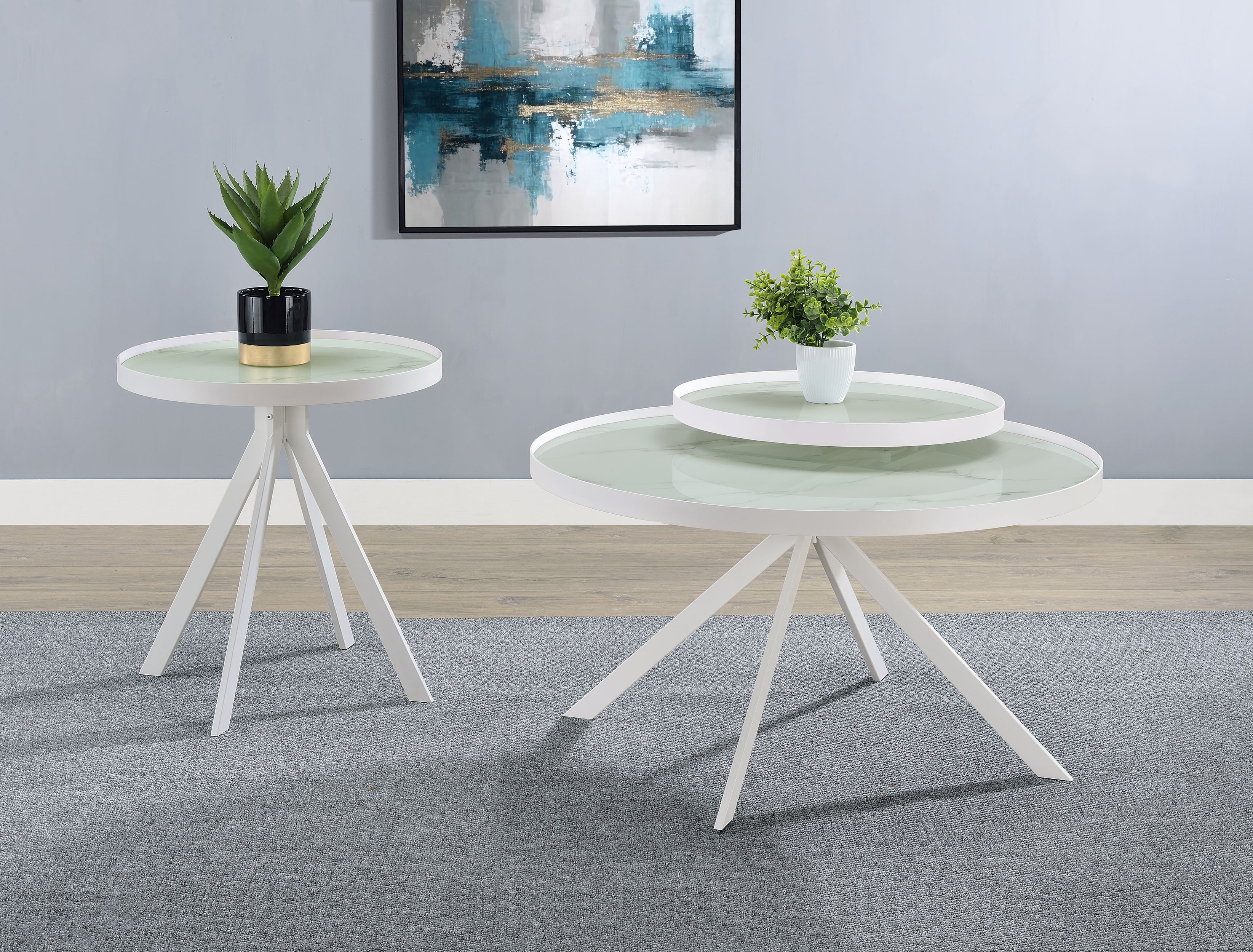 Briggs Coffee Table Set - Romeo & Juliet Furniture (Warren,MI)