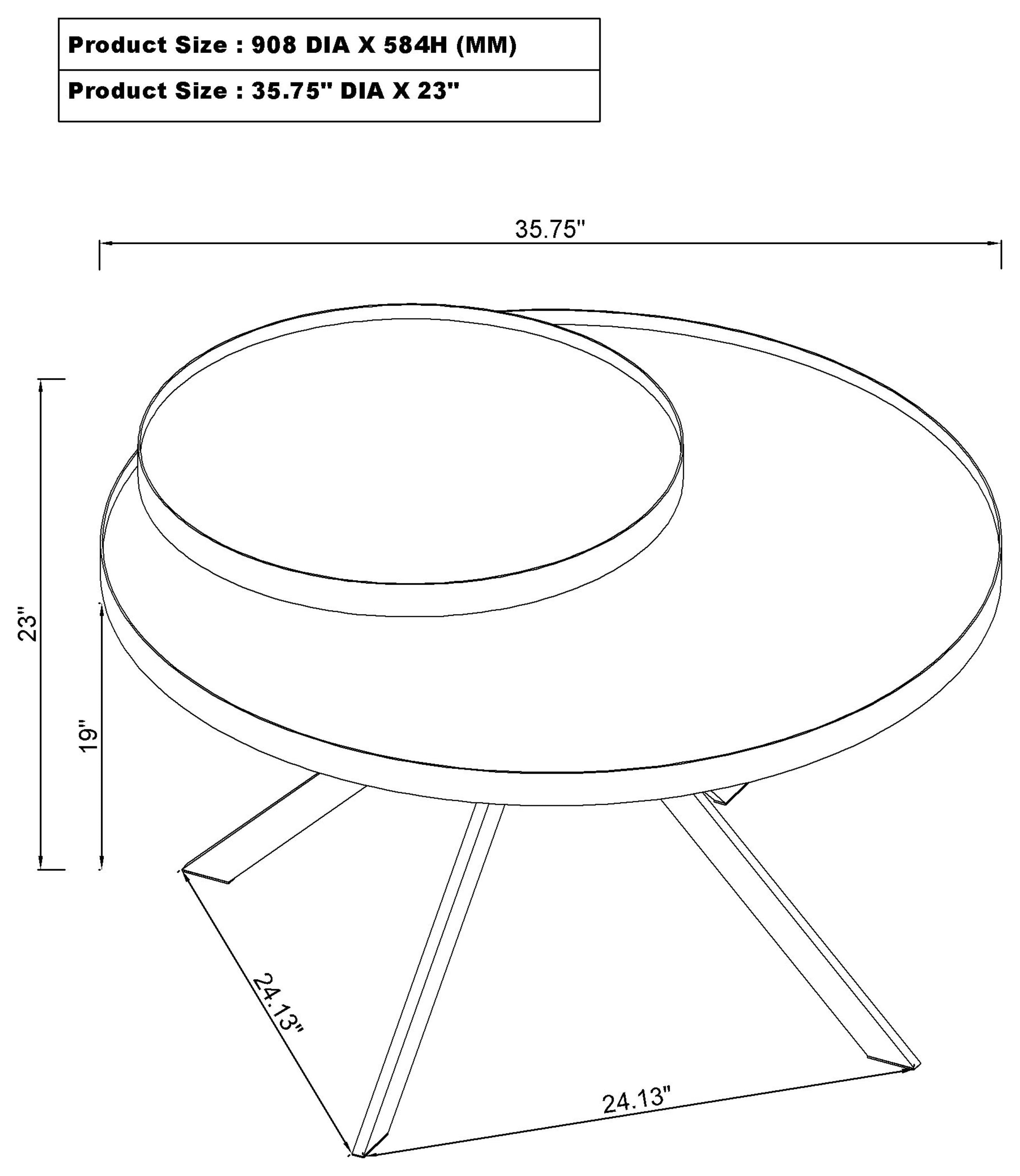 Briggs Coffee Table - Romeo & Juliet Furniture (Warren,MI)