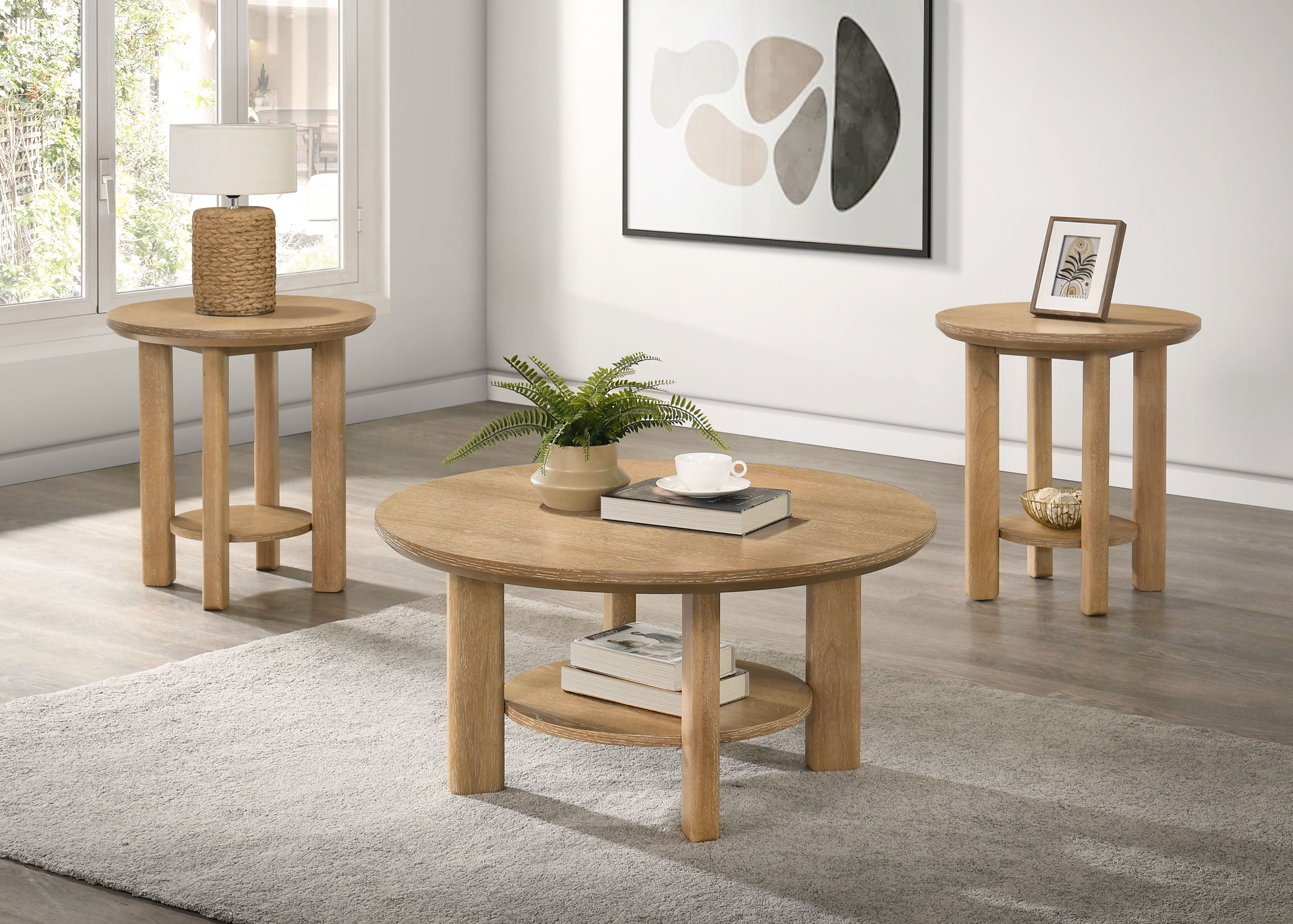 Ottowa Coffee Table Set - Romeo & Juliet Furniture (Warren,MI)