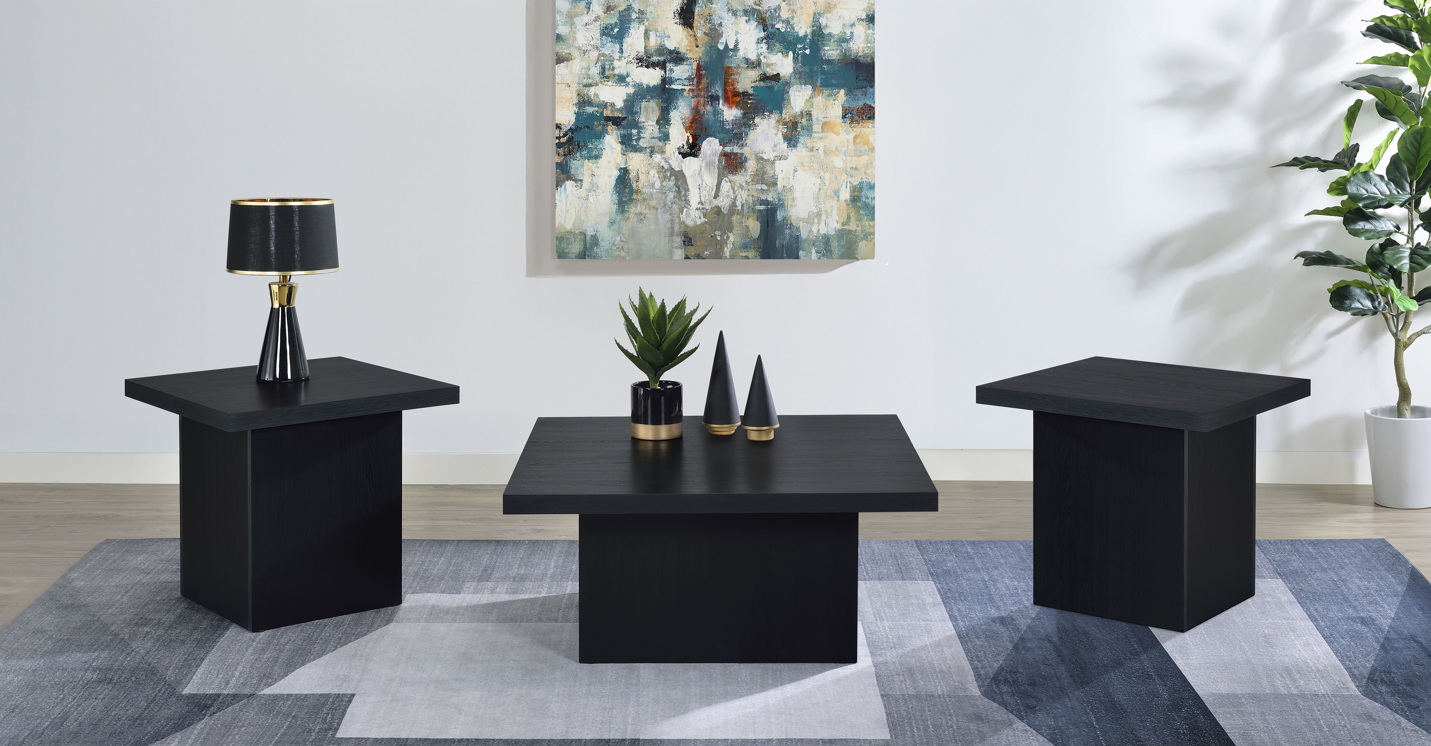 Devar Coffee Table Set - Romeo & Juliet Furniture (Warren,MI)