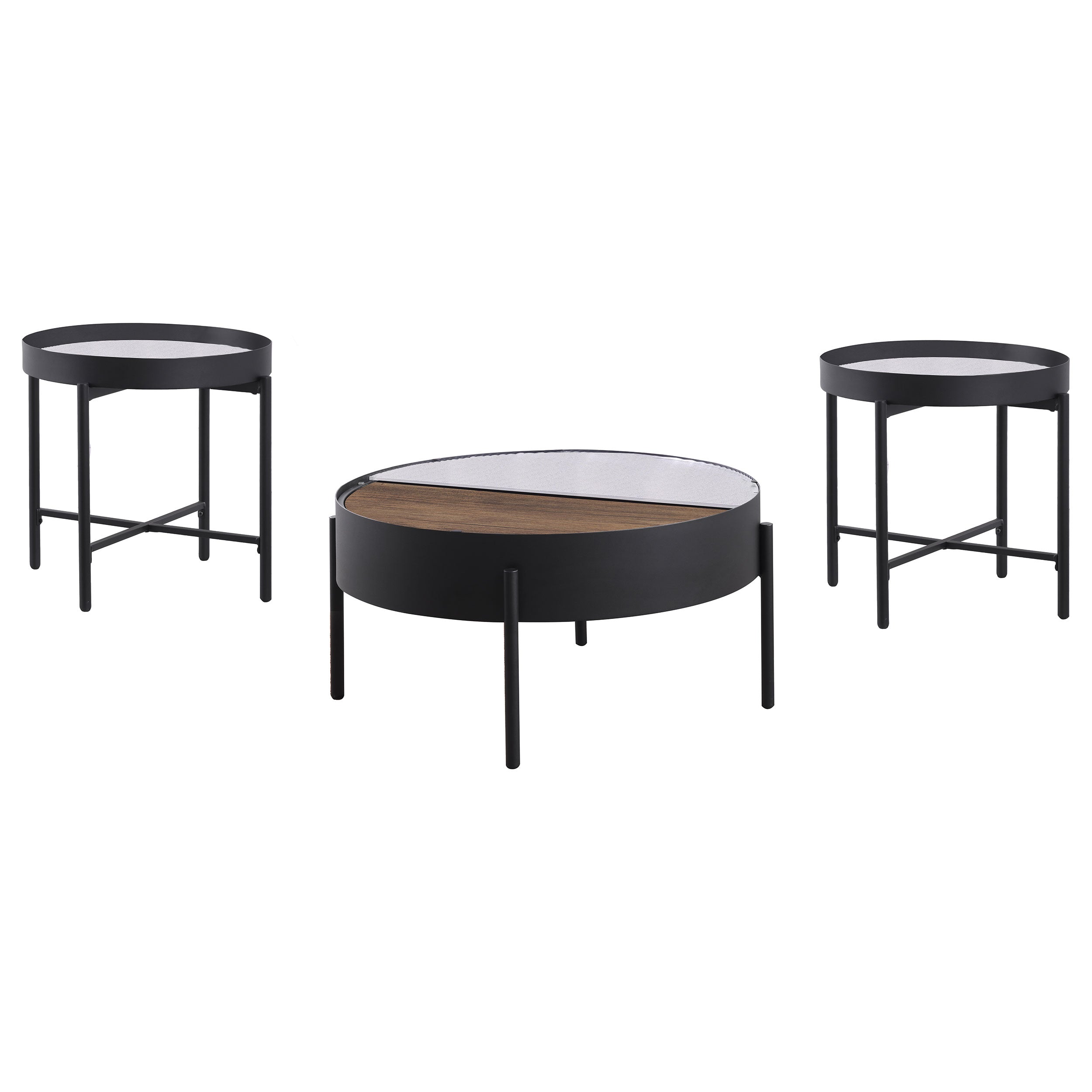 Ozella Coffee Table Set - Romeo & Juliet Furniture (Warren,MI)