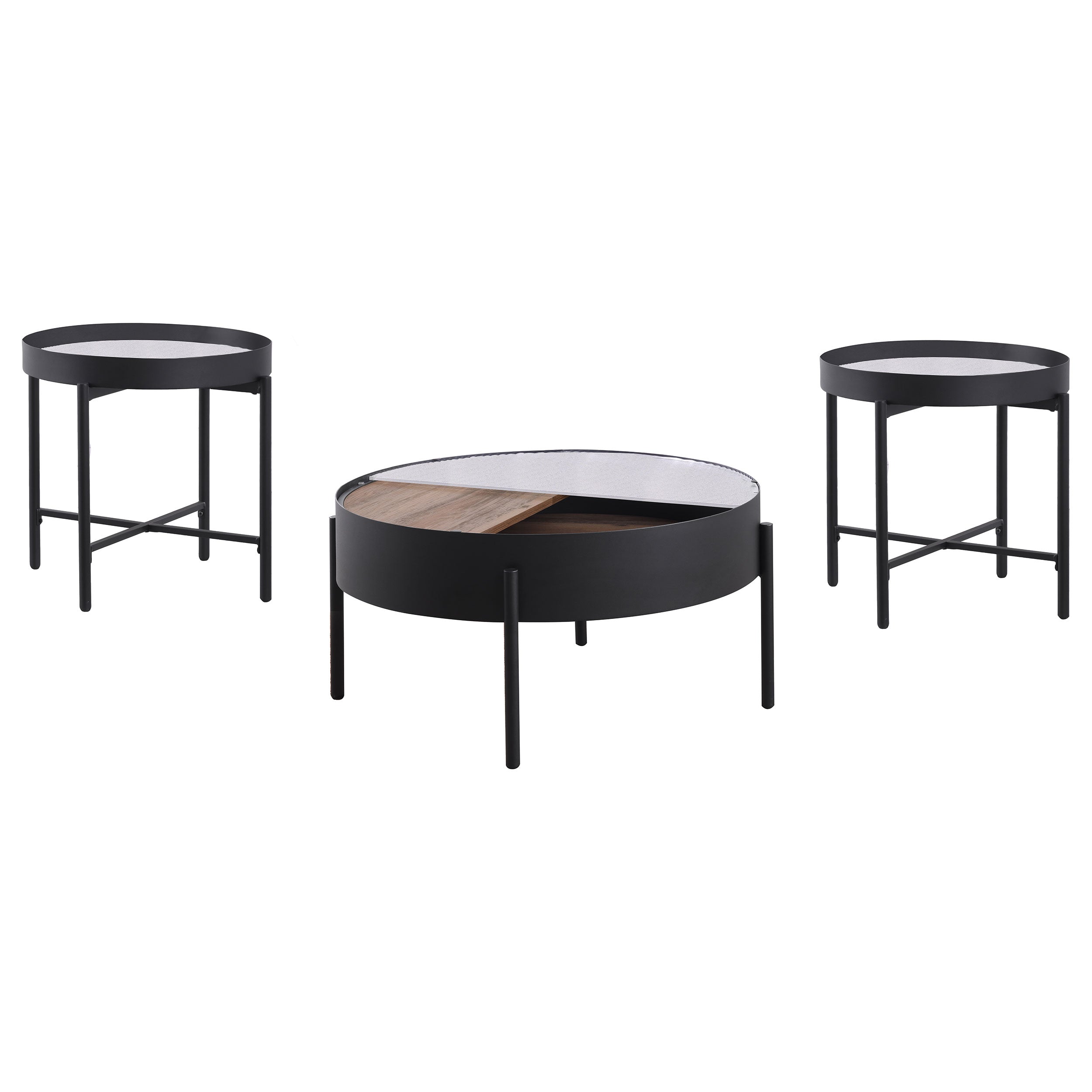 Ozella Coffee Table Set - Romeo & Juliet Furniture (Warren,MI)