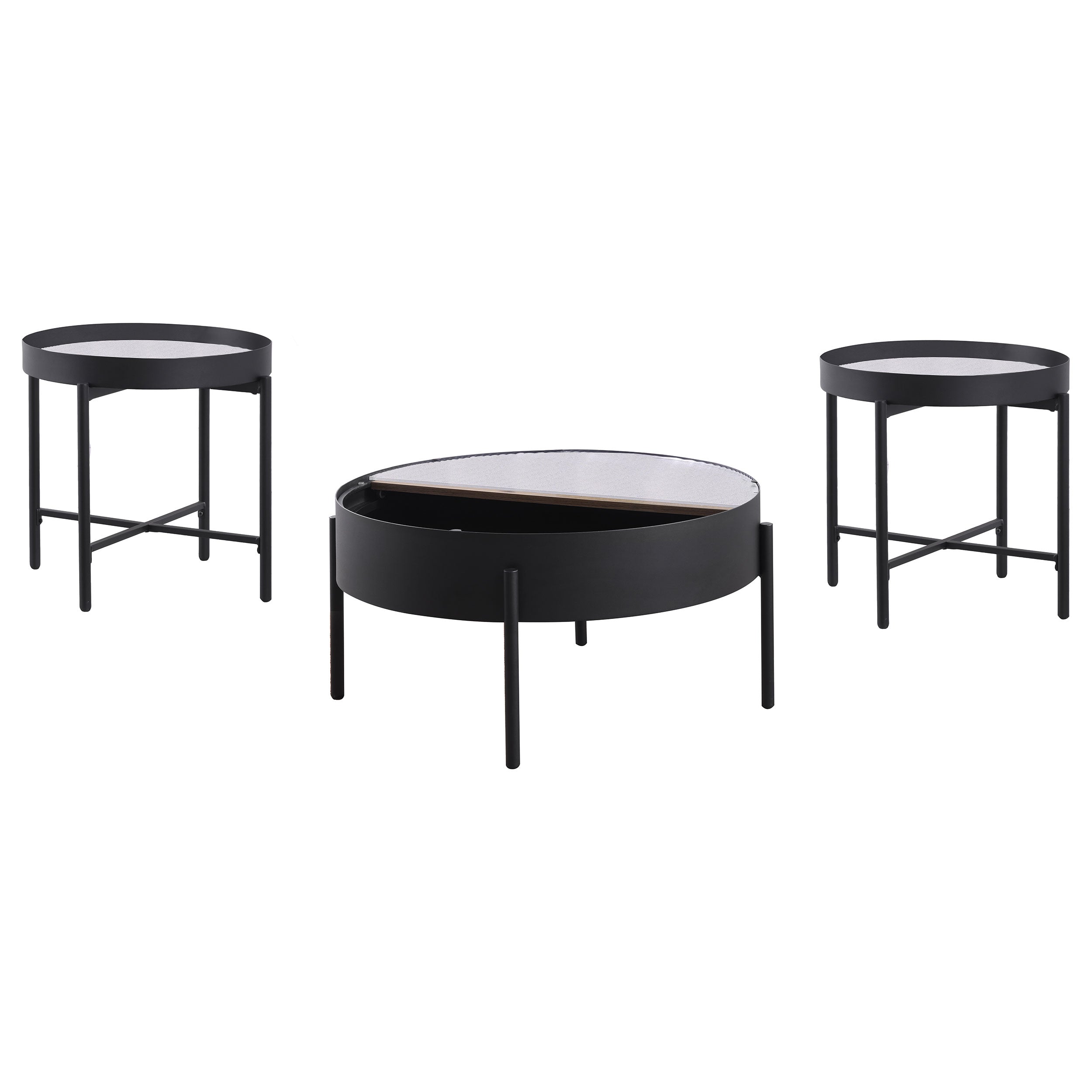 Ozella Coffee Table Set - Romeo & Juliet Furniture (Warren,MI)