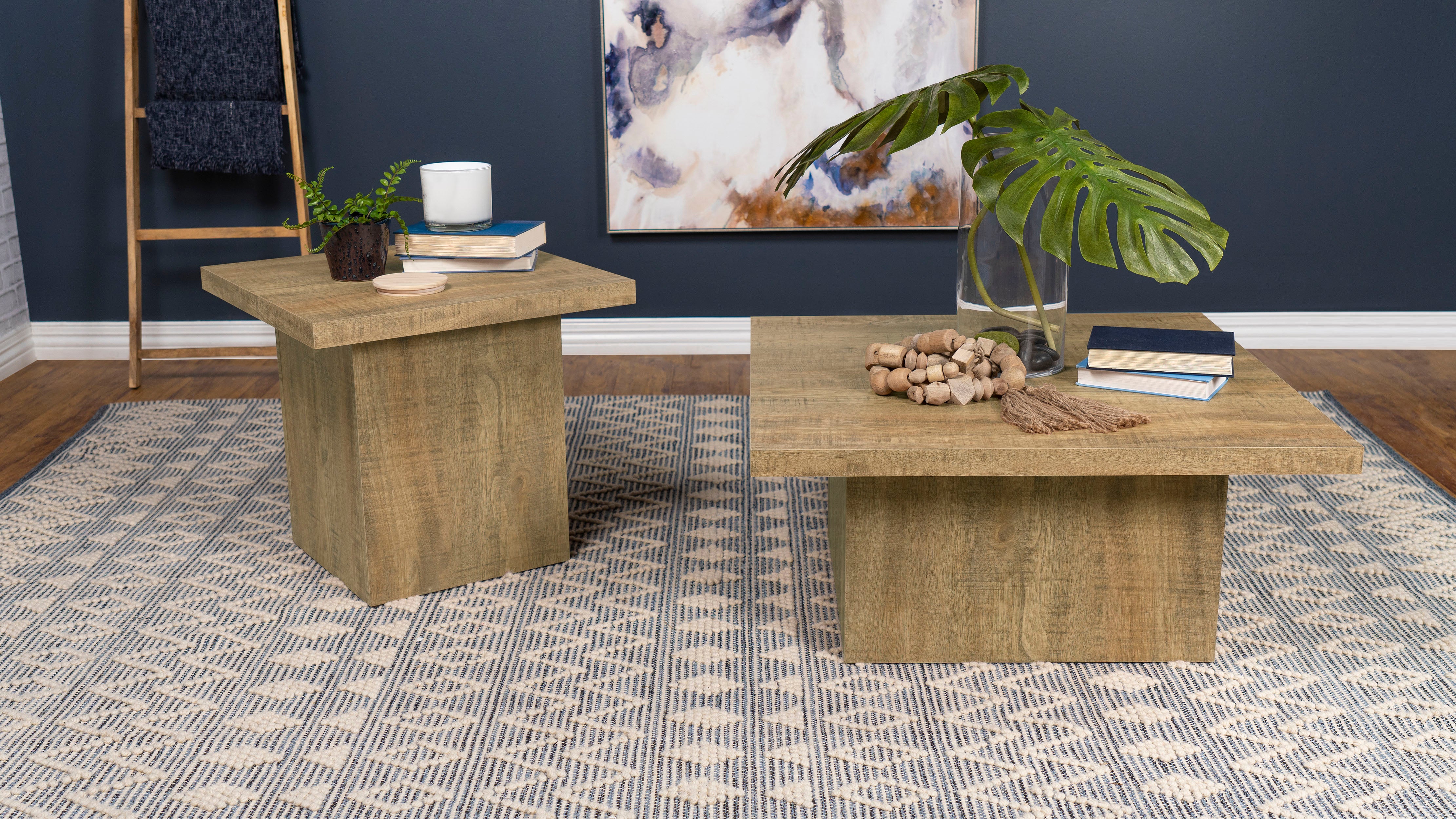 Devar Coffee Table Set - Romeo & Juliet Furniture (Warren,MI)