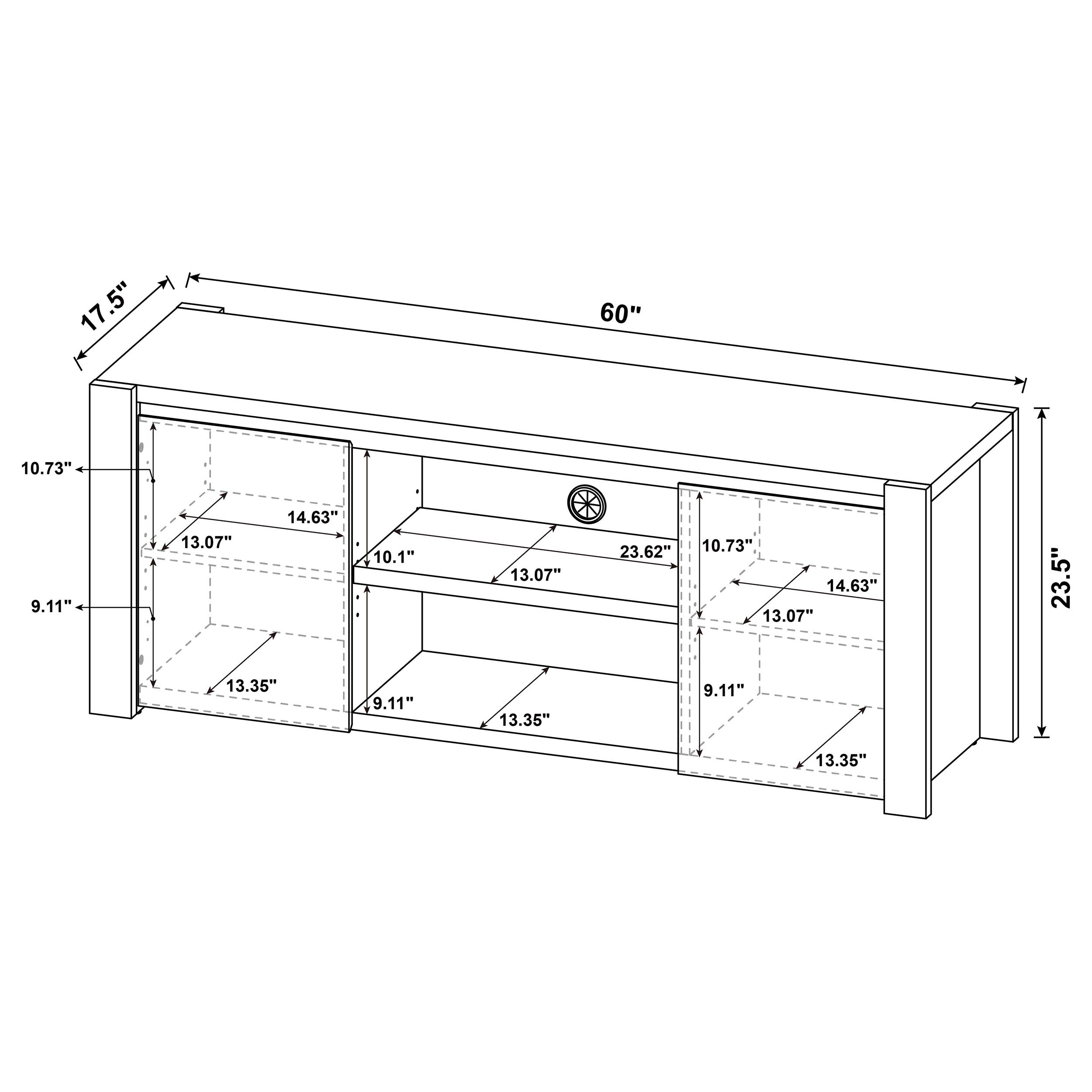 Laurelton TV Stand - Romeo & Juliet Furniture (Warren,MI)