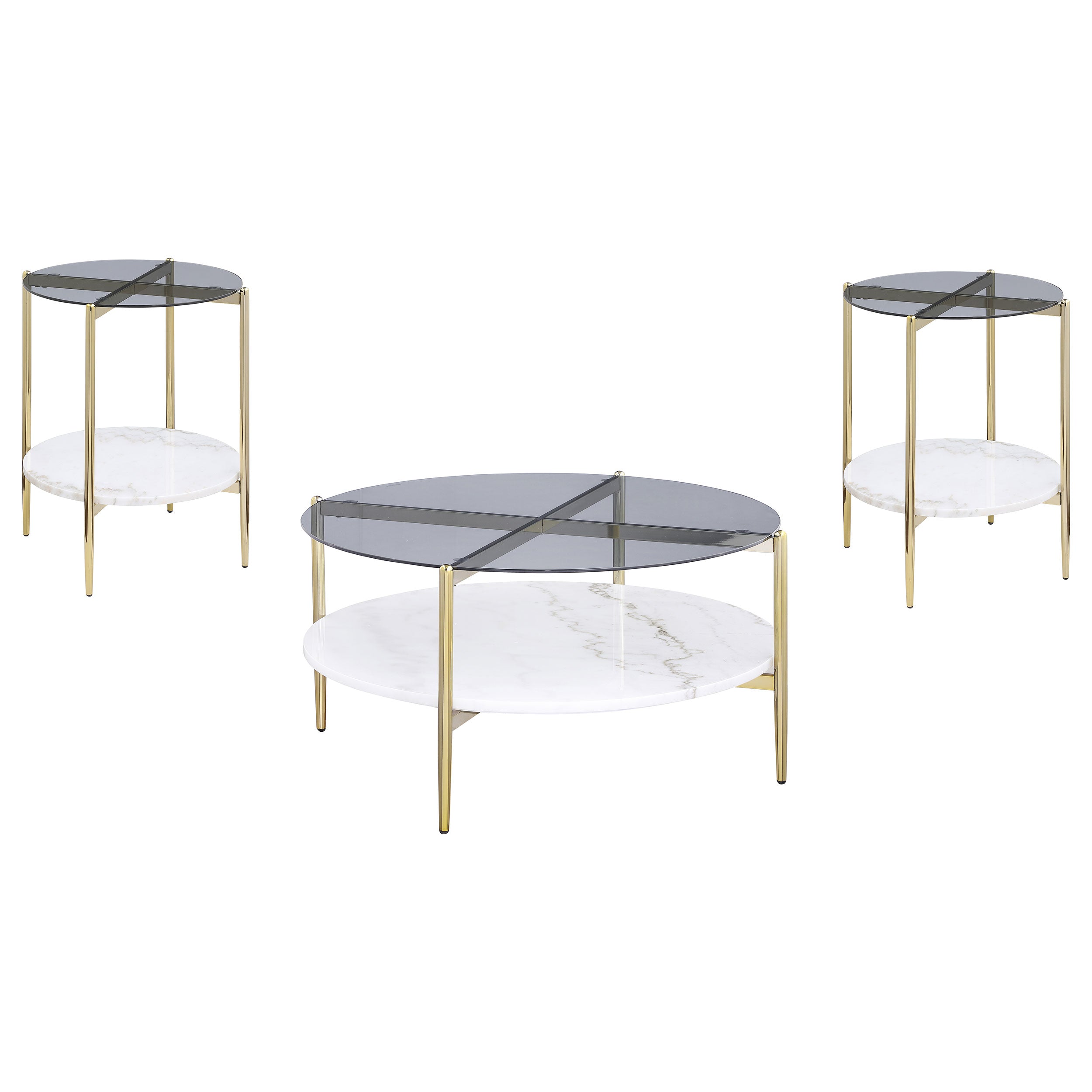 Jonelle Coffee Table Set - Romeo & Juliet Furniture (Warren,MI)