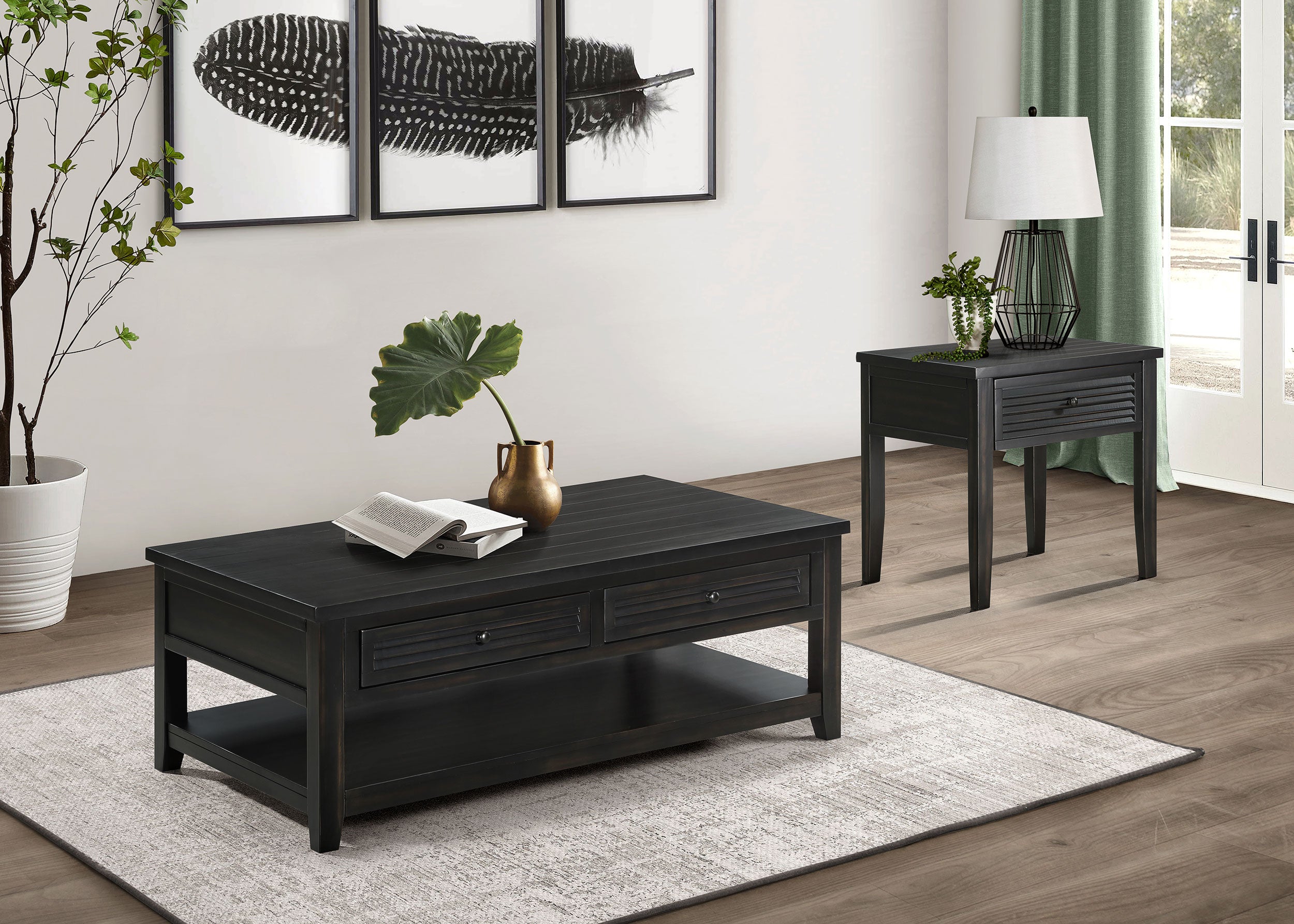 Concord Coffee Table Set - Romeo & Juliet Furniture (Warren,MI)