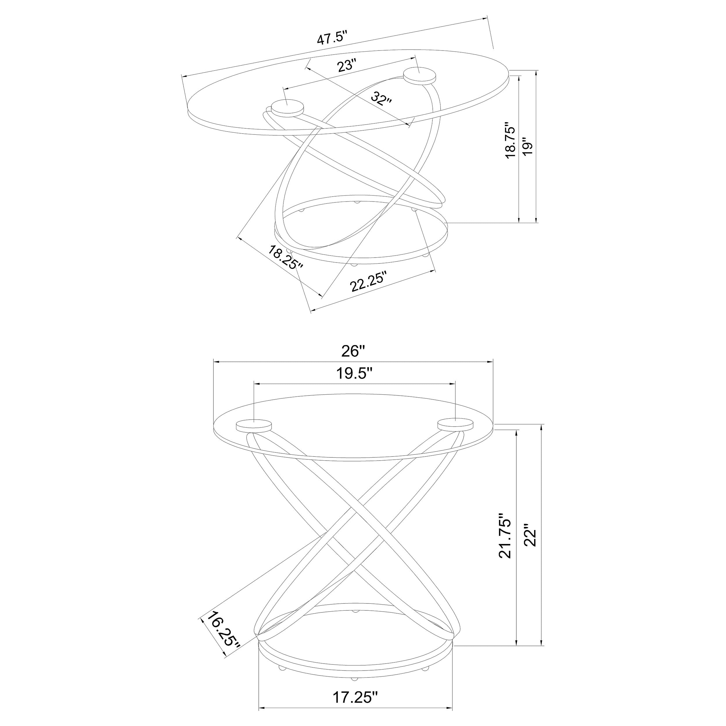 Warren Coffee Table Set - Romeo & Juliet Furniture (Warren,MI)