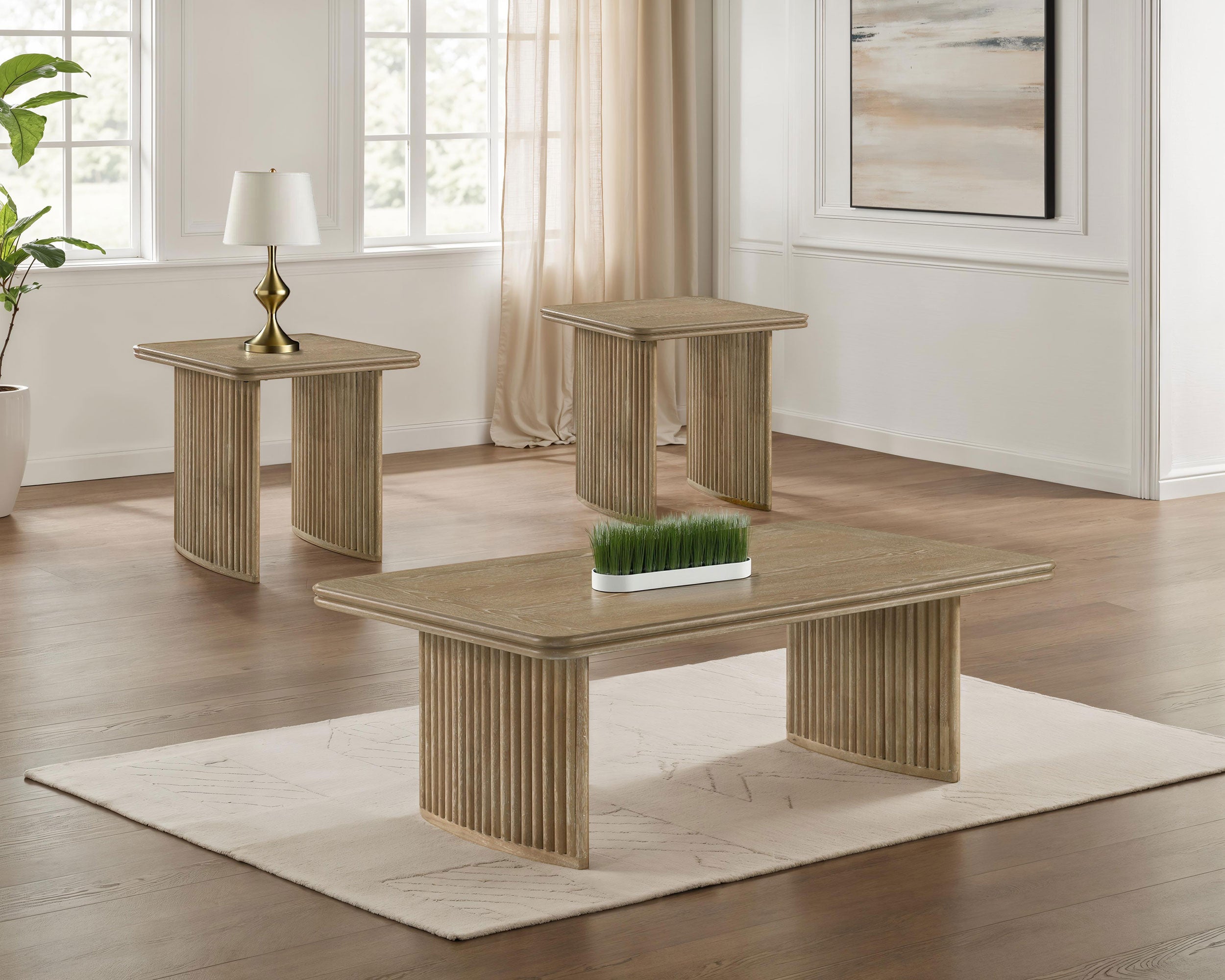 Adina Coffee Table Set - Romeo & Juliet Furniture (Warren,MI)