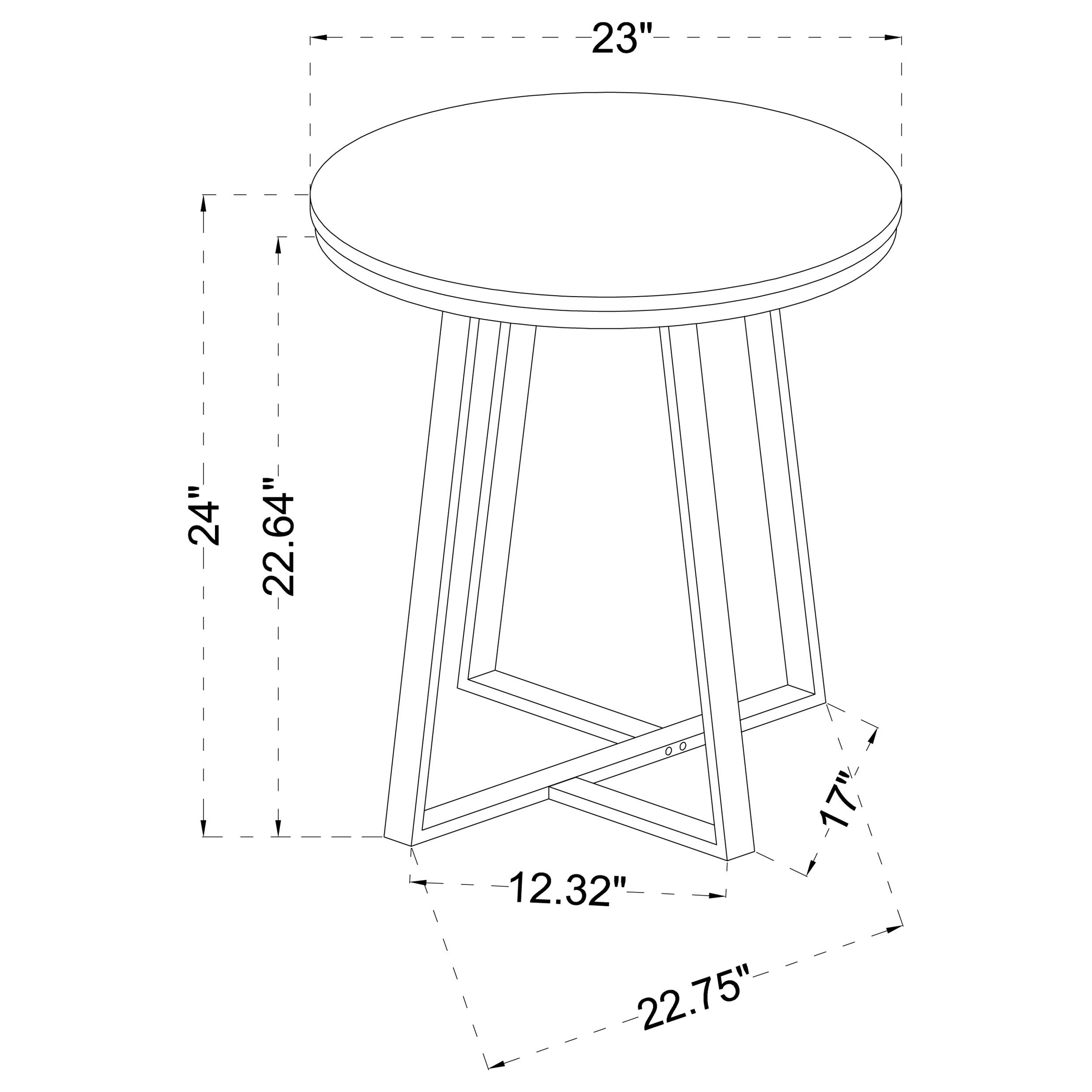 Hugo End Table - Romeo & Juliet Furniture (Warren,MI)