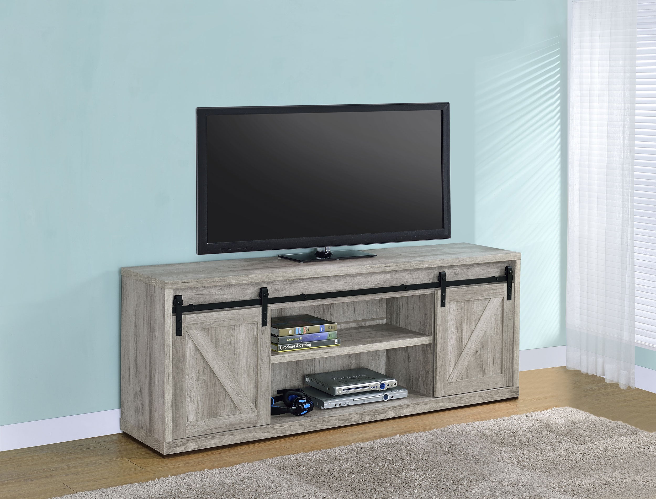 Brockton TV Stand - Romeo & Juliet Furniture (Warren,MI)