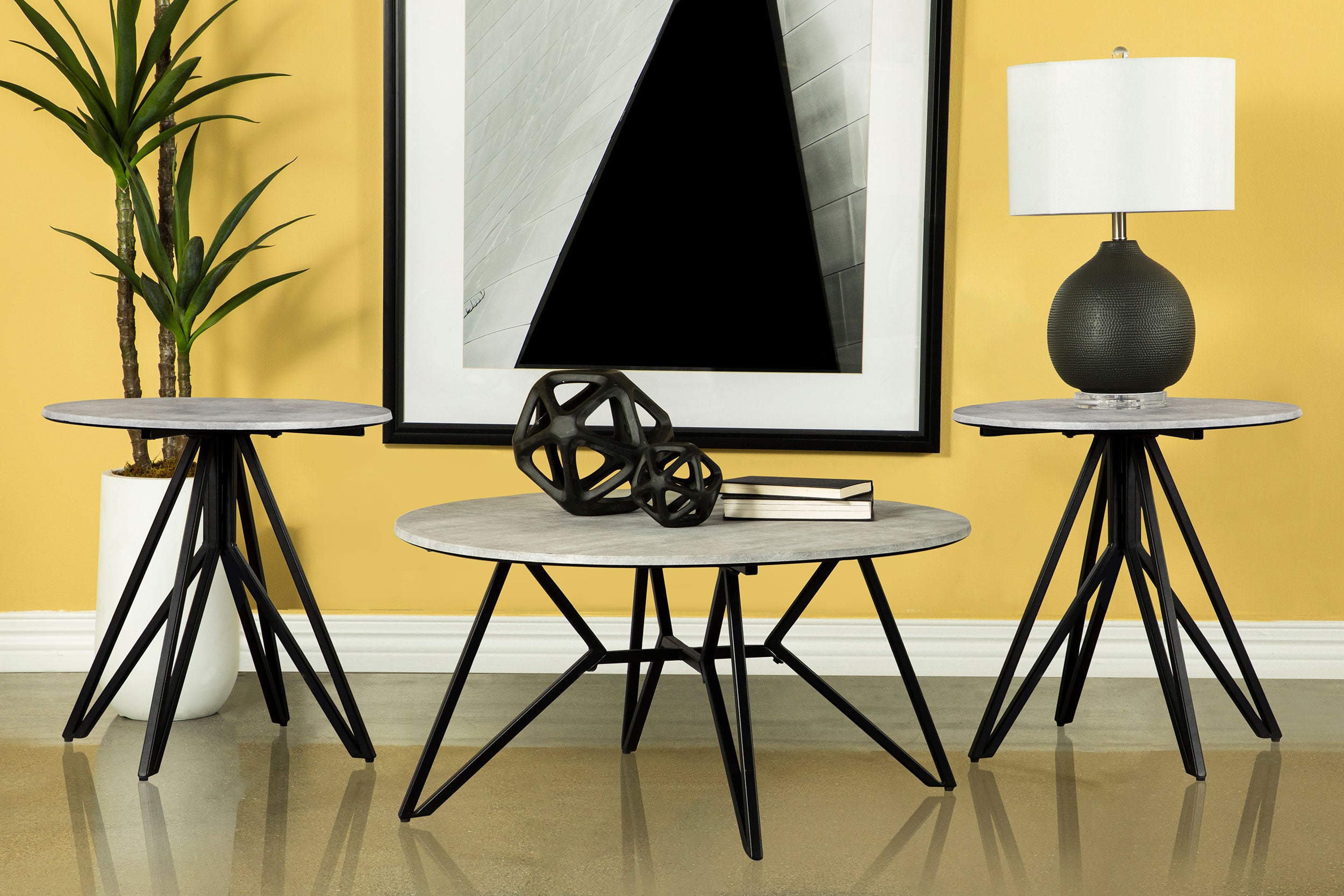 Hadi Coffee Table Set - Romeo & Juliet Furniture (Warren,MI)