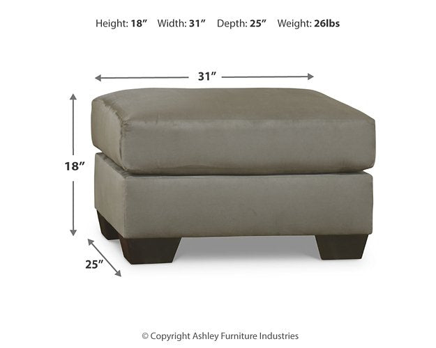 Darcy Ottoman - Romeo & Juliet Furniture (Warren,MI)