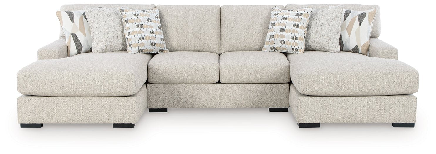 Laurelgrove Double Chaise Sectional - Romeo & Juliet Furniture (Warren,MI)