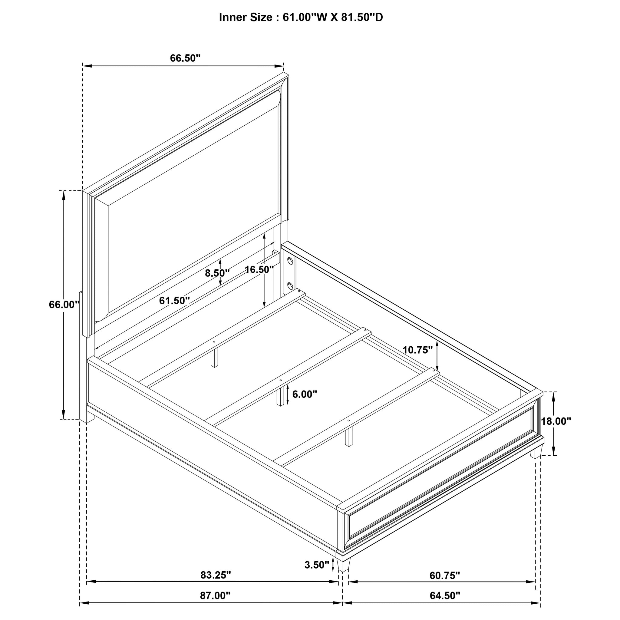 Pembroke Panel Bed