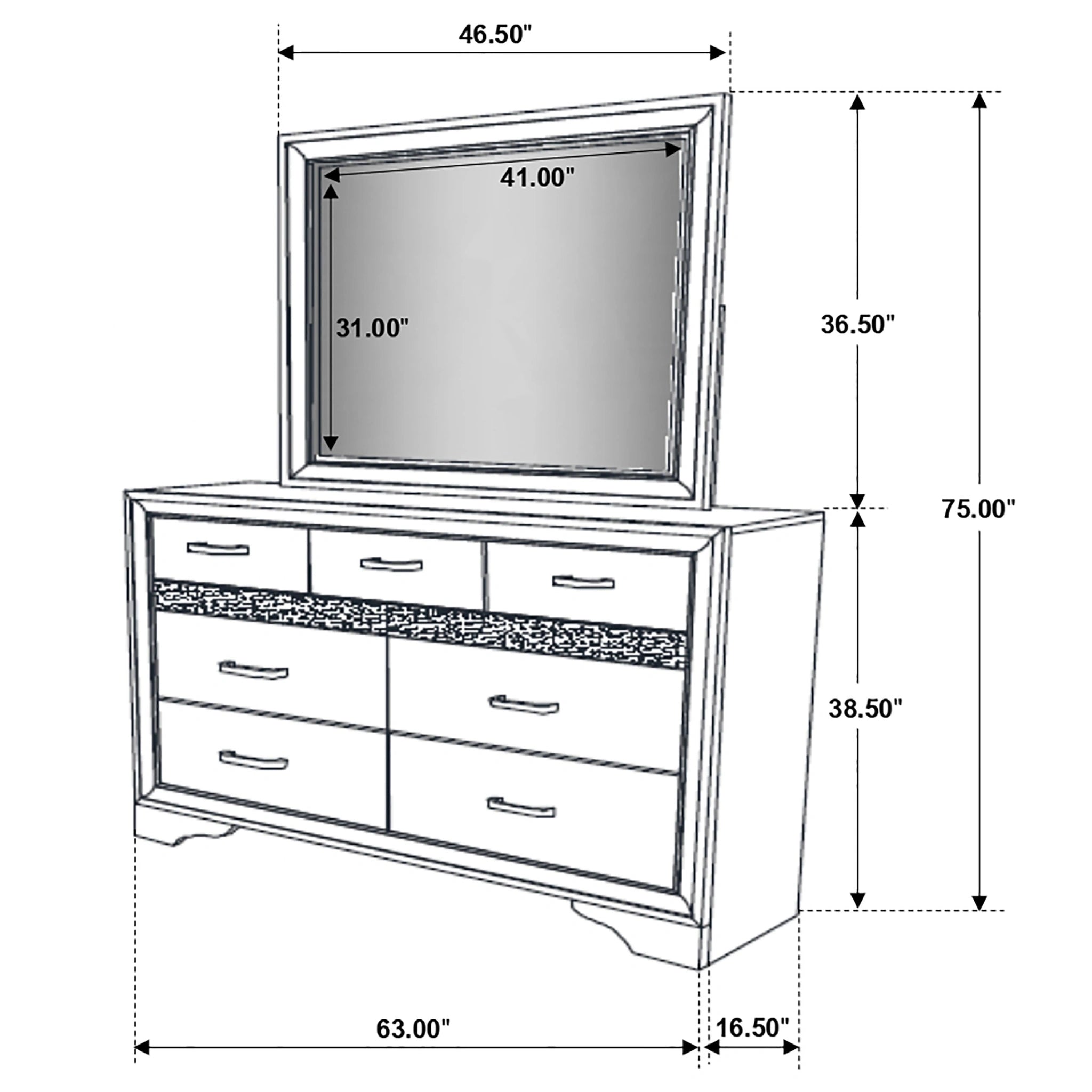 Miranda Dresser with Mirror