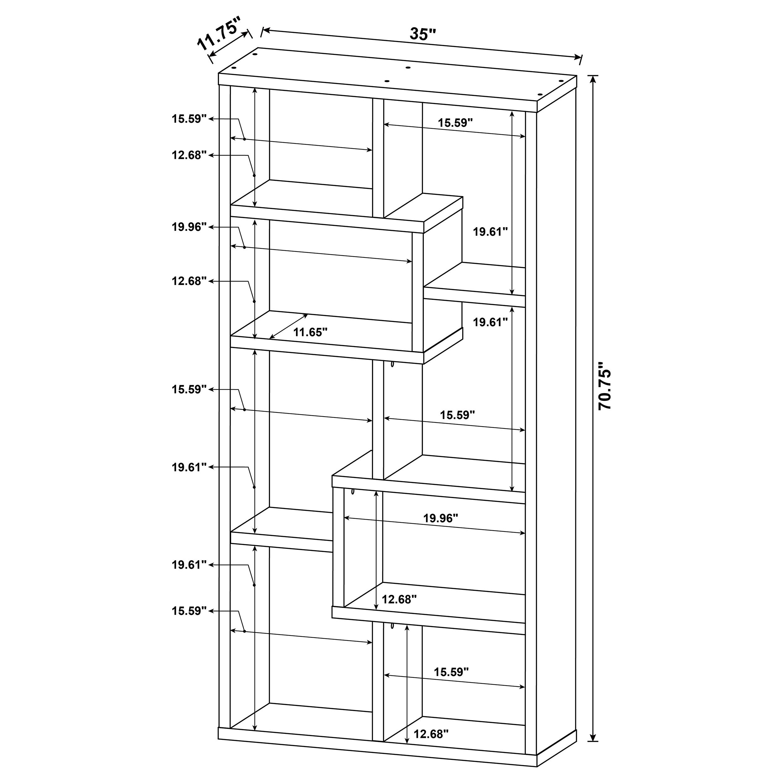 Theo Bookshelf - Romeo & Juliet Furniture (Warren,MI)
