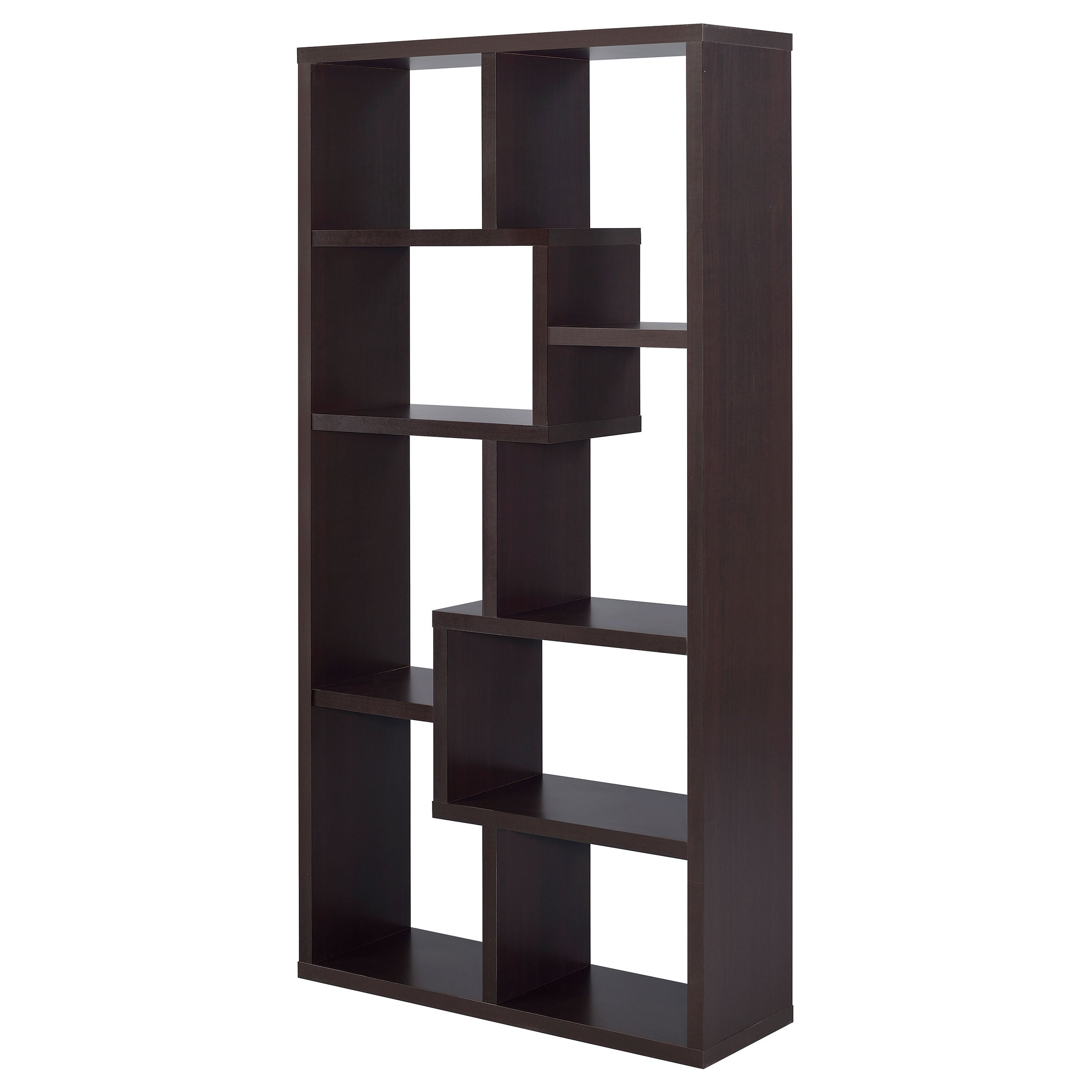 Theo 10-shelf Bookcase Weathered Grey