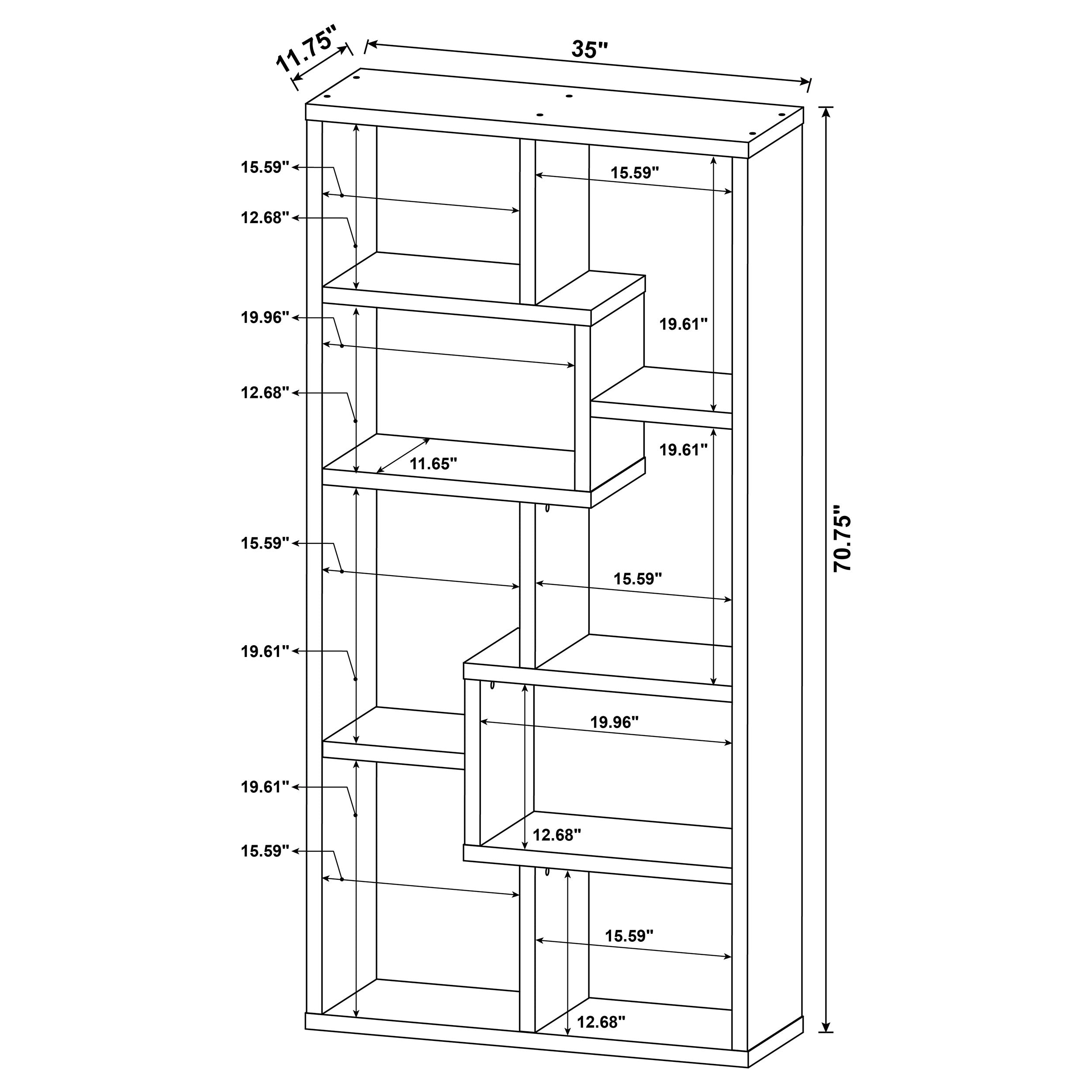 Theo Bookshelf - Romeo & Juliet Furniture (Warren,MI)