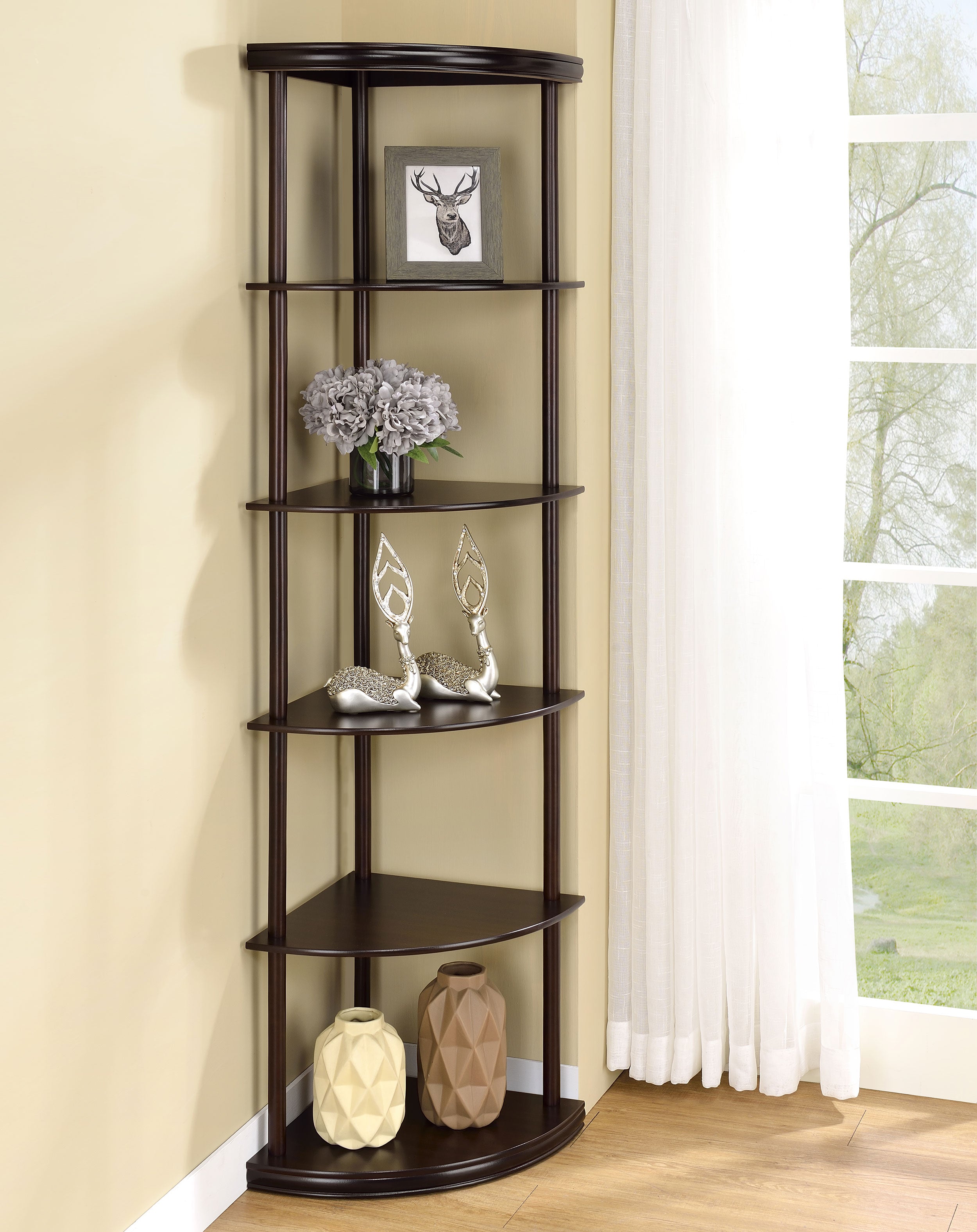 Bonwick Corner Bookshelf - Romeo & Juliet Furniture (Warren,MI)