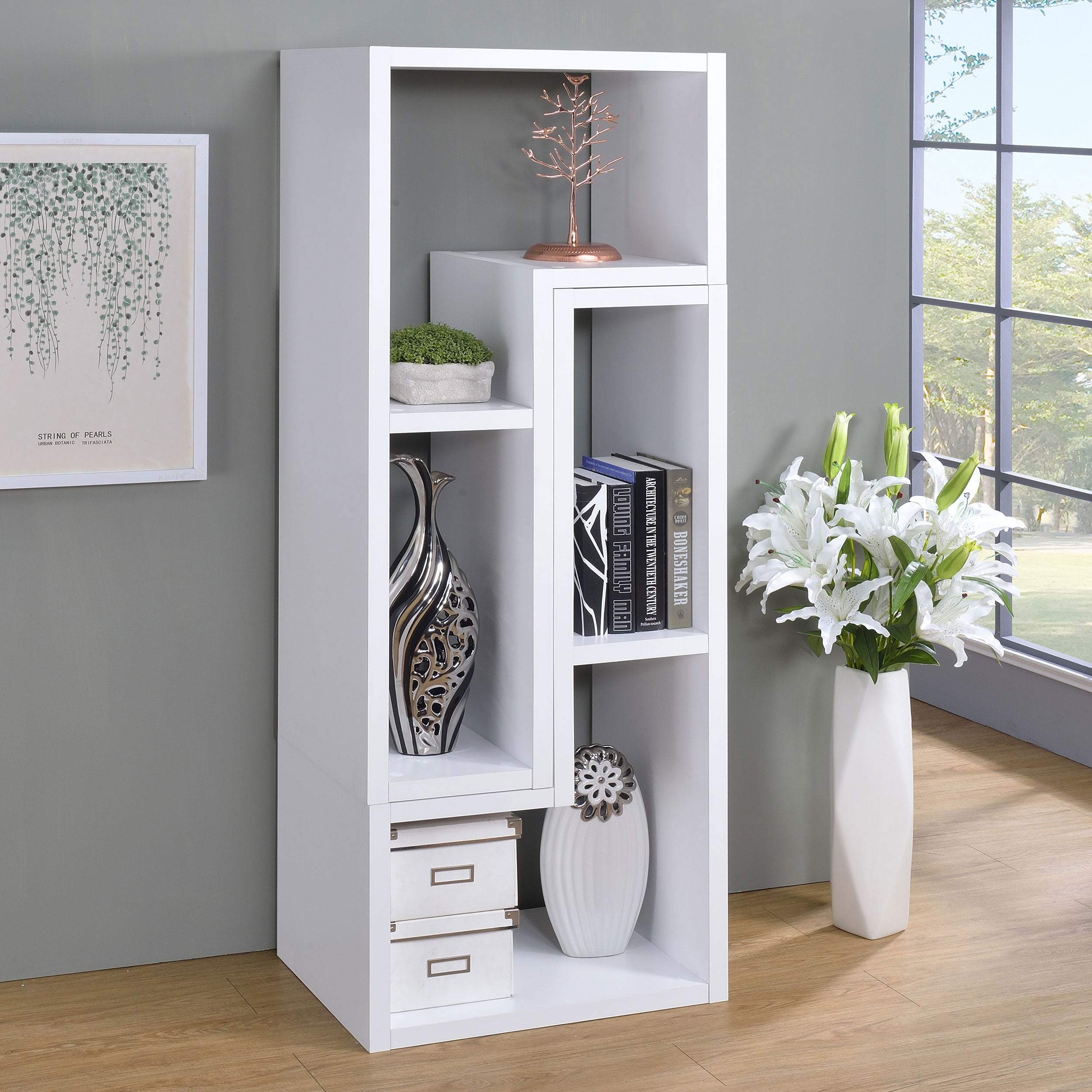 Velma Bookshelf Console - Romeo & Juliet Furniture (Warren,MI)